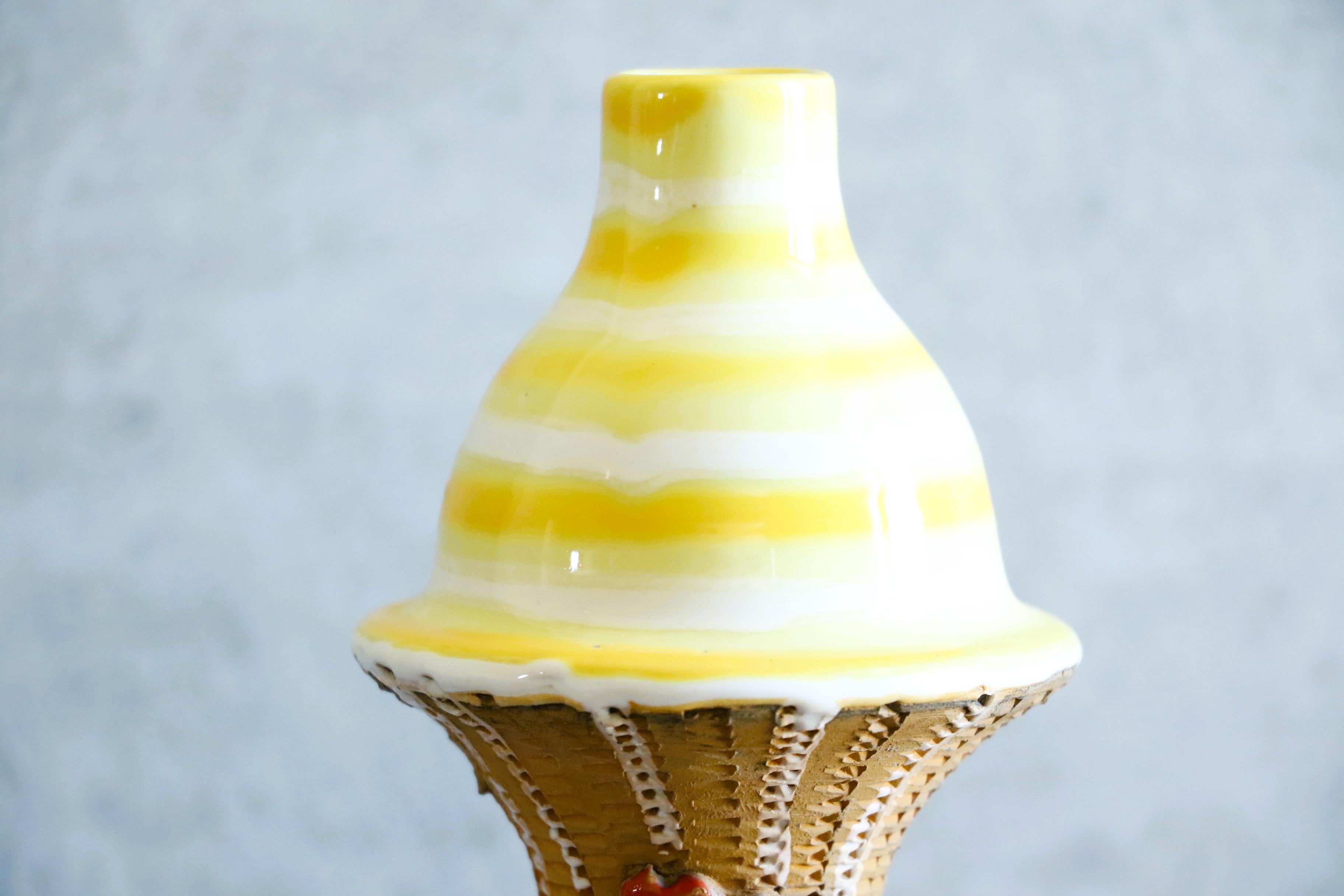 Keramikvase aus der Mitte des Jahrhunderts von Romacrea, Rom, Italien, 1960er Jahre (Moderne der Mitte des Jahrhunderts) im Angebot