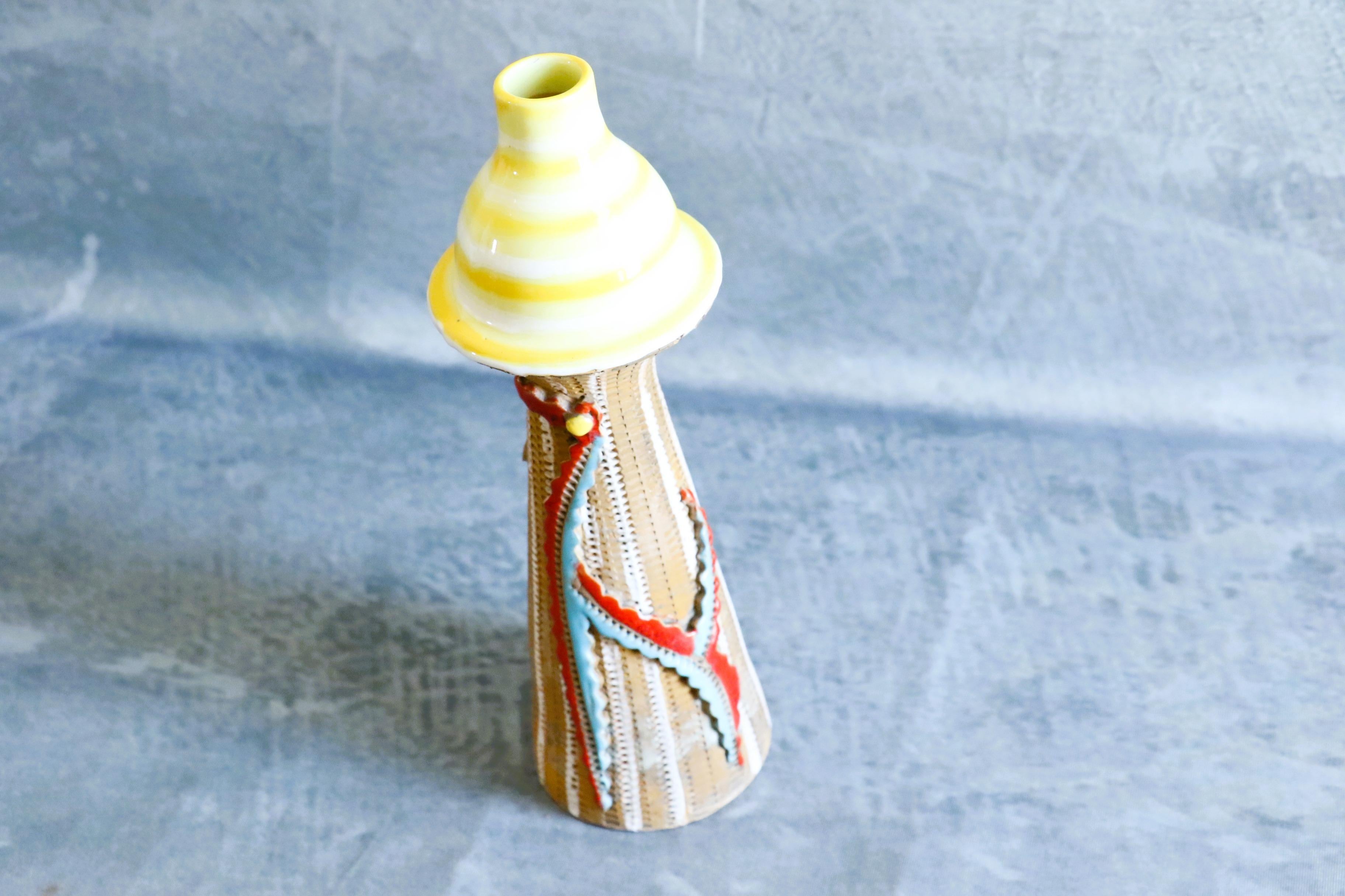 Keramikvase aus der Mitte des Jahrhunderts von Romacrea, Rom, Italien, 1960er Jahre (Italienisch) im Angebot