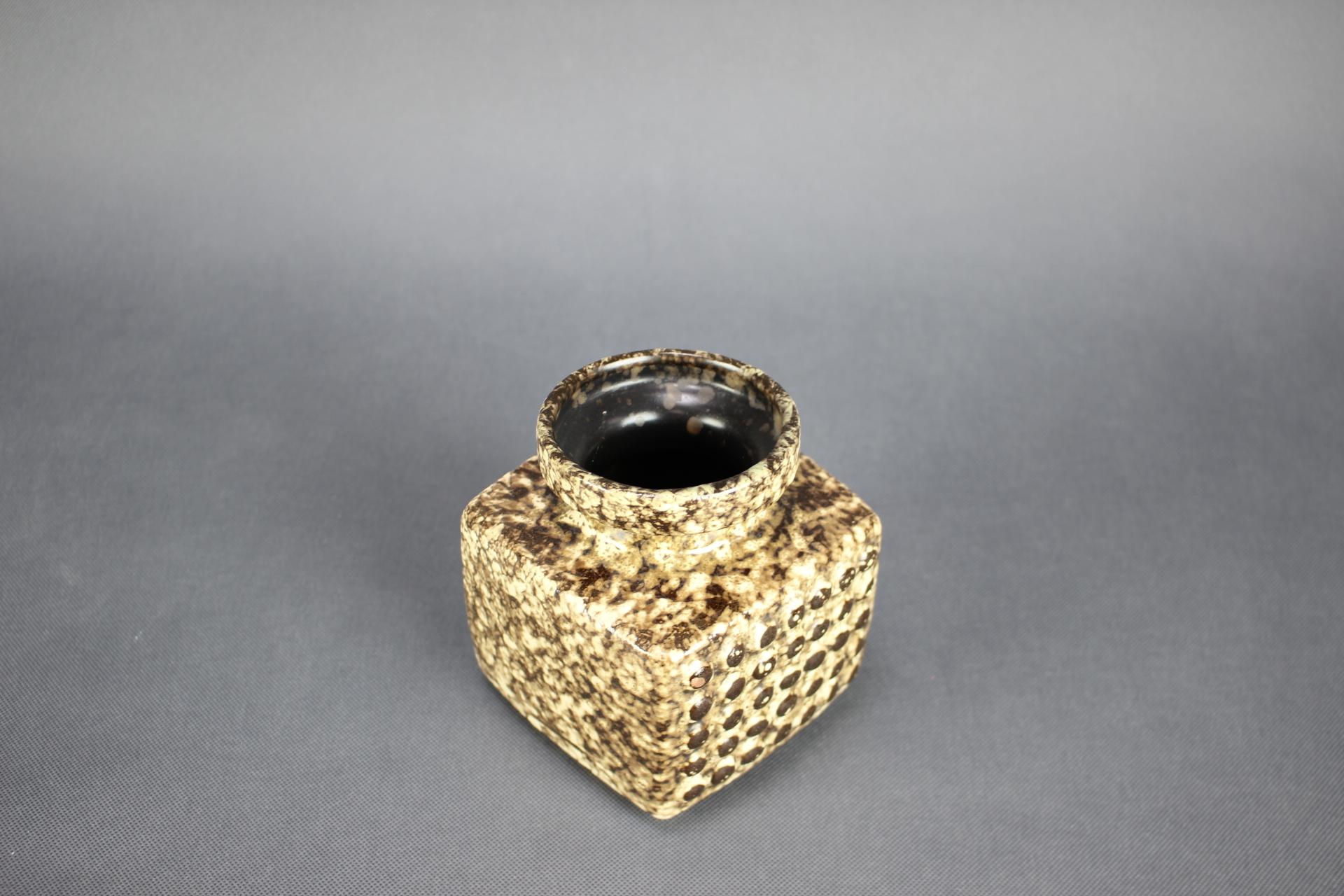 Mid-Century Modern Vase en céramique du milieu du siècle par VEB Haldensleben, Allemagne, 1970 en vente