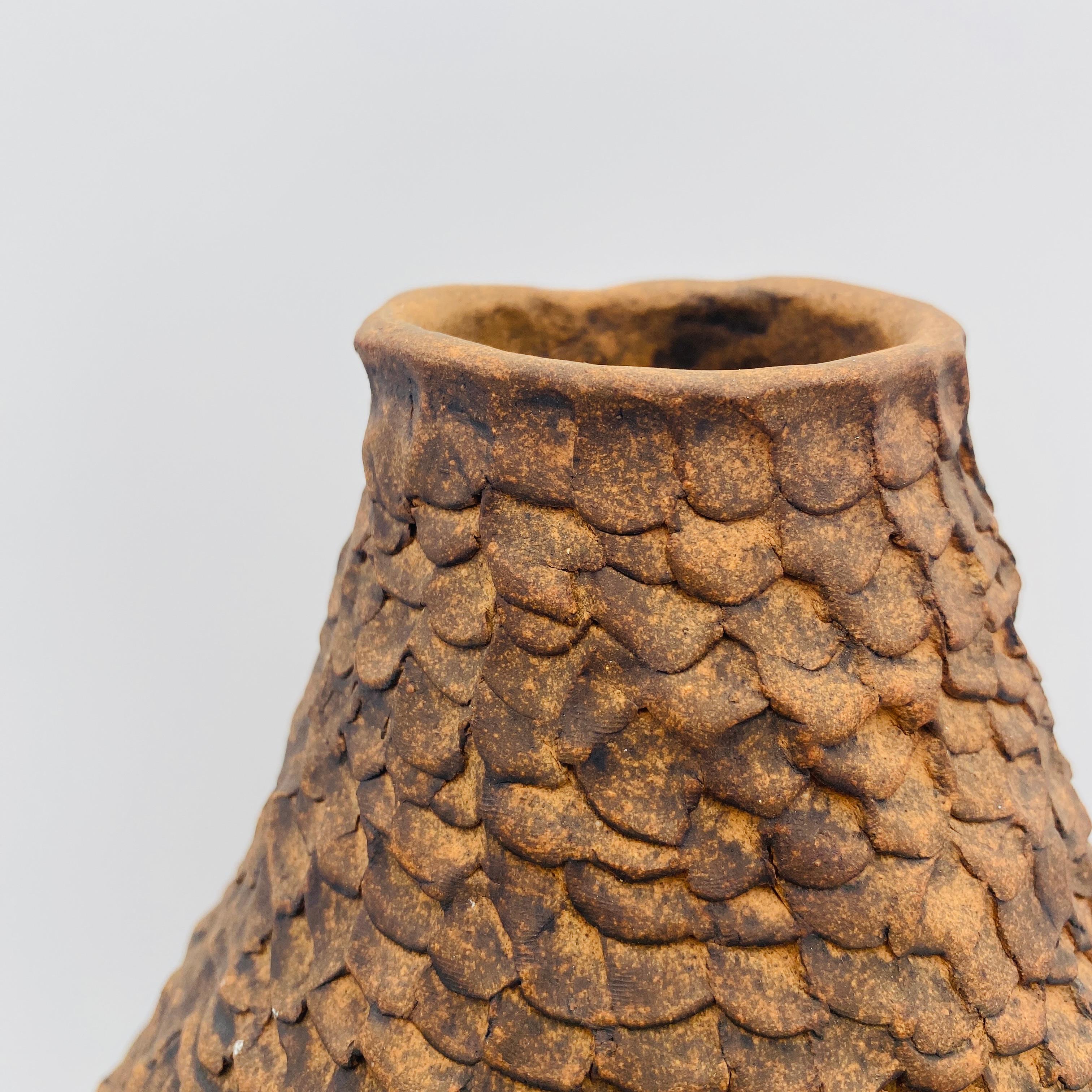 Mid-Century Modern Mid Century Ceramic Vase California Studio Pottery Signed For Sale