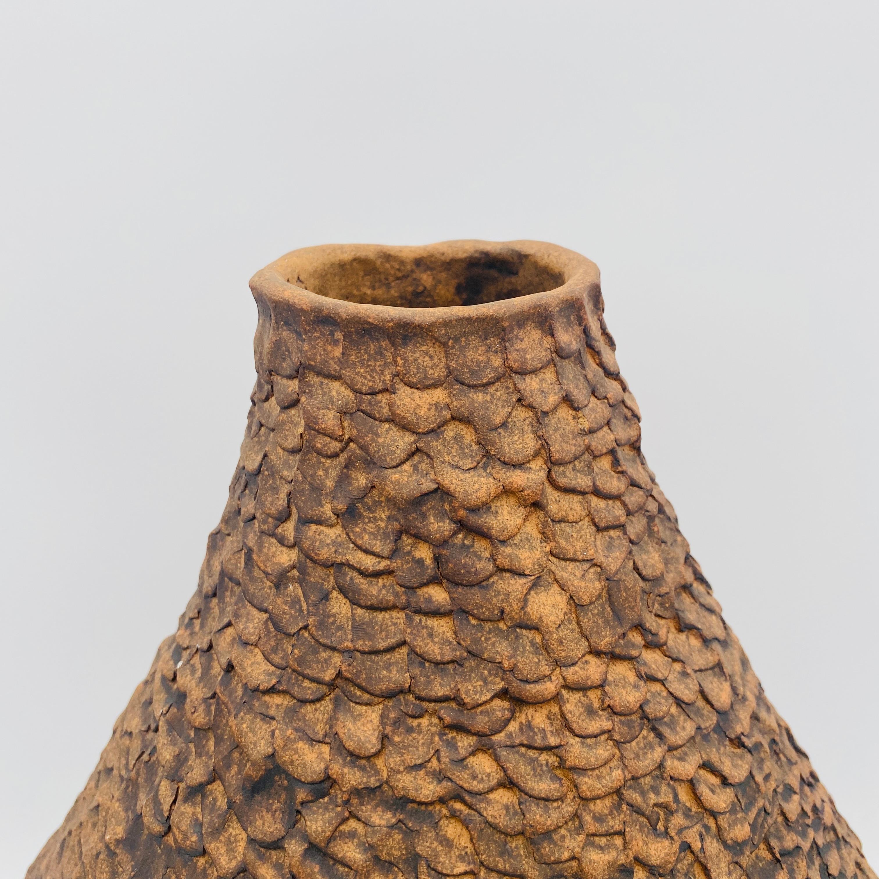 American Mid Century Ceramic Vase California Studio Pottery Signed For Sale