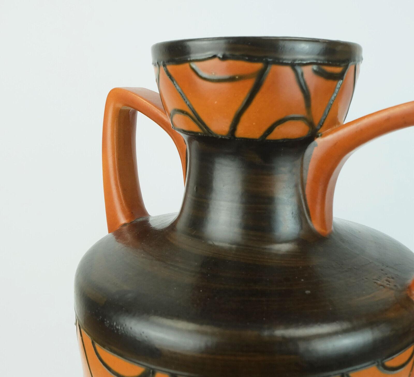 mid century ceramic VASE floorvase model 681-45 amphora For Sale 3