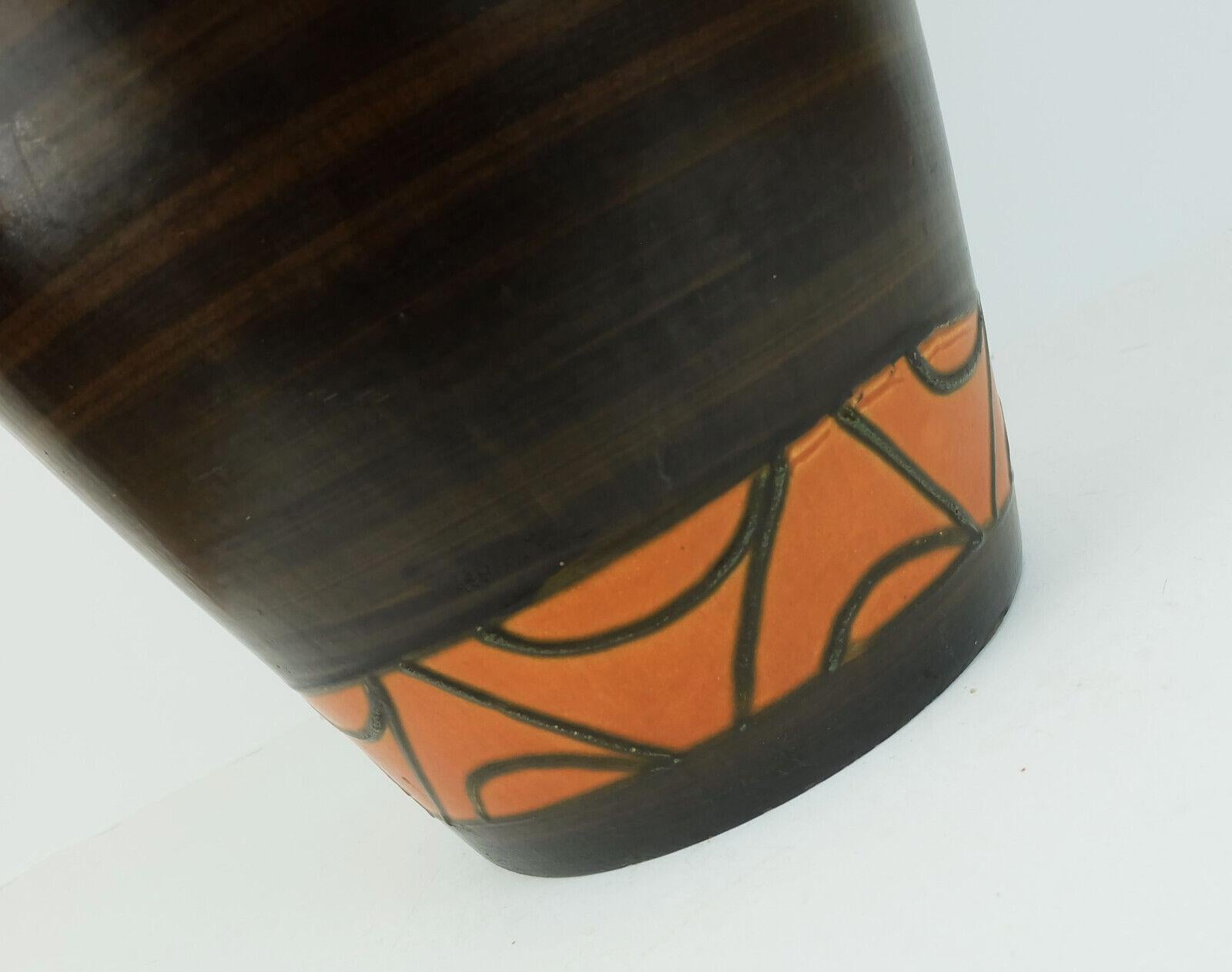 Mid-Century Modern mid century ceramic VASE floorvase model 681-45 amphora For Sale