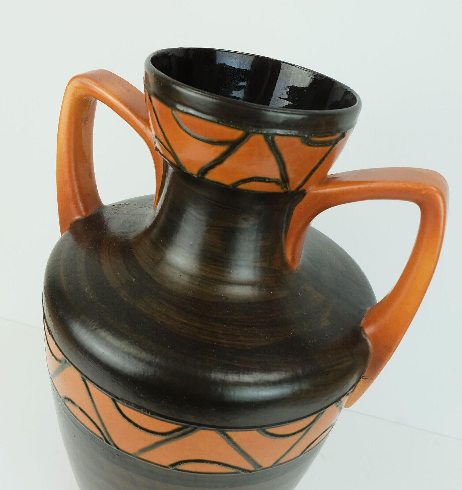 Keramik VASE Bodenvase Modell 681-45 amphora aus der Mitte des Jahrhunderts (Mitte des 20. Jahrhunderts) im Angebot