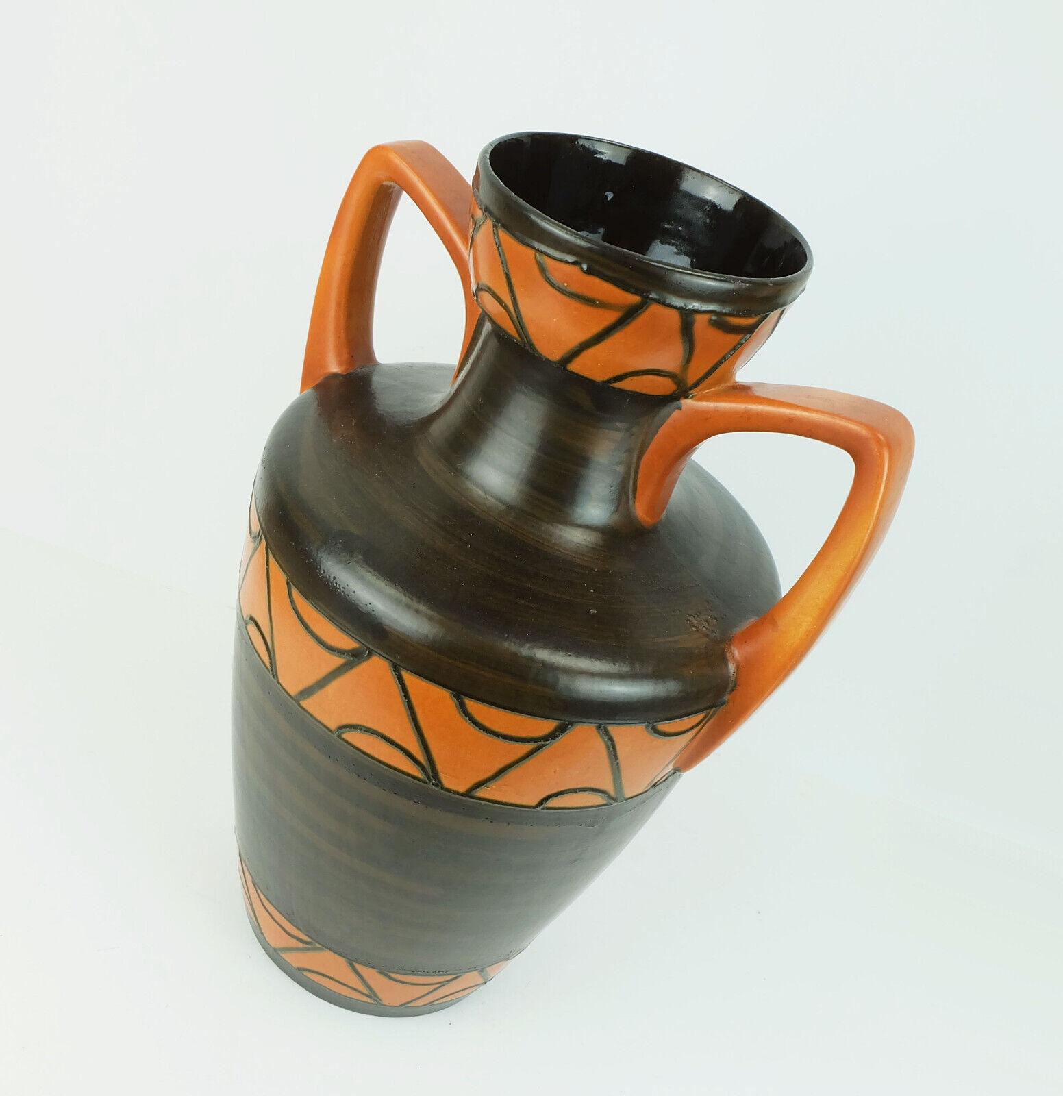 mid century ceramic VASE floorvase model 681-45 amphora For Sale 2