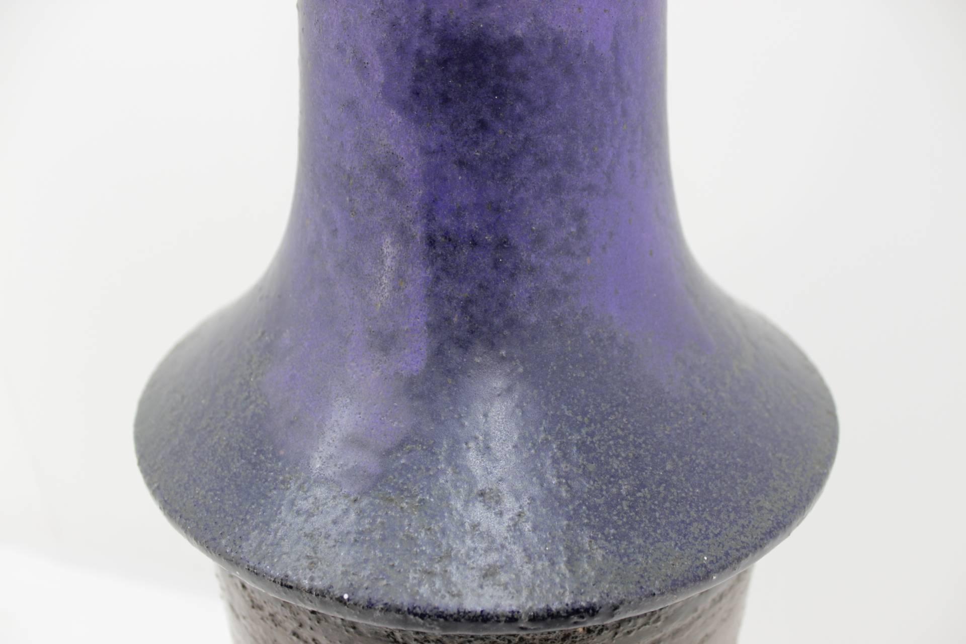 Glazed Big Midcentury Ceramic Vase from Czechoslovakia, 1960s For Sale