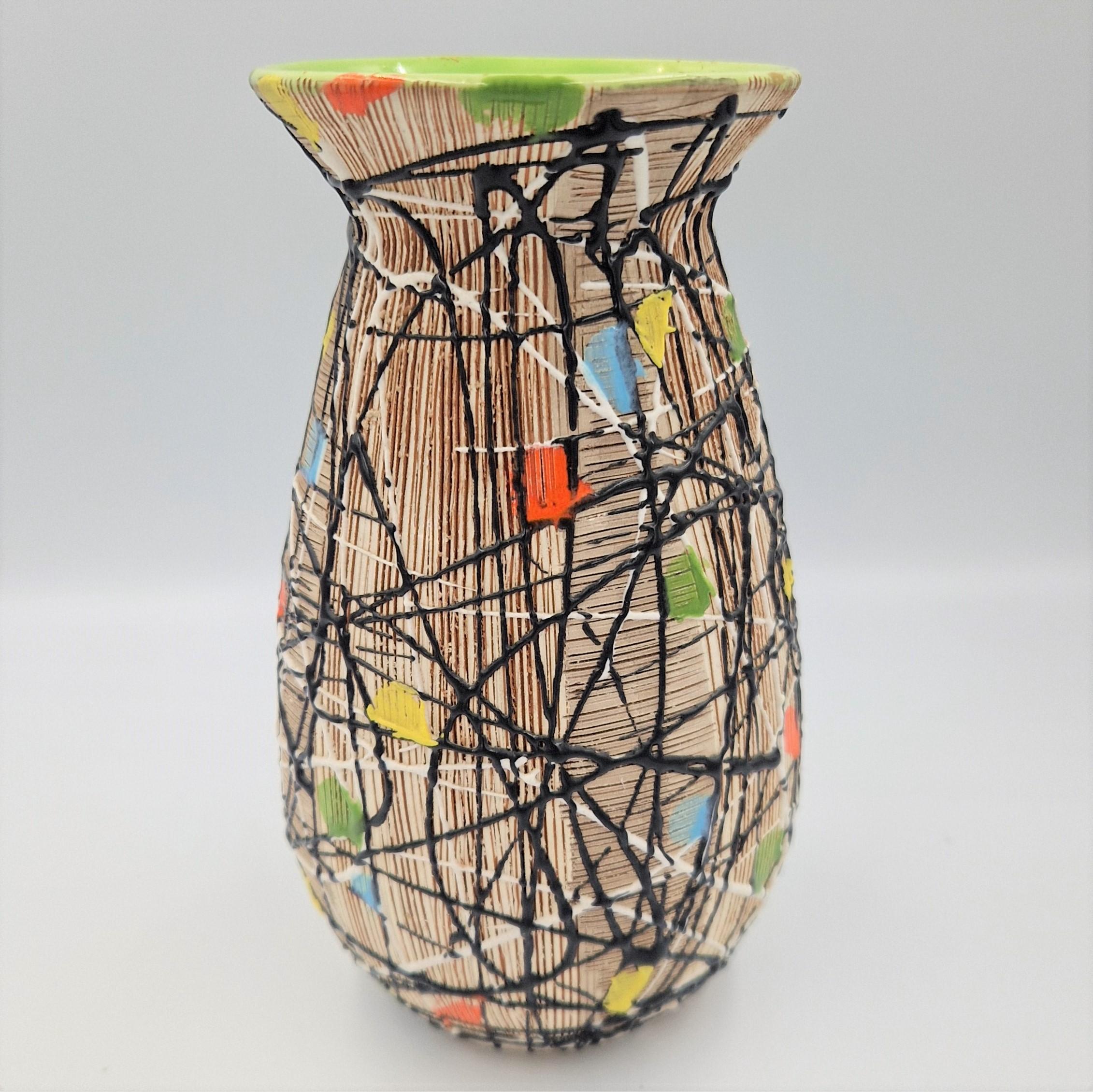 Mid-Century Modern Mid Century ceramic vase from Fratelli Fanciullacci. Italia 1950 - 1959 For Sale