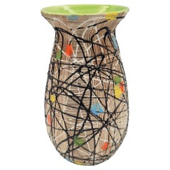 Vase en céramique du milieu du siècle de Fratelli Fanciullacci. Italie 1950 - 1959