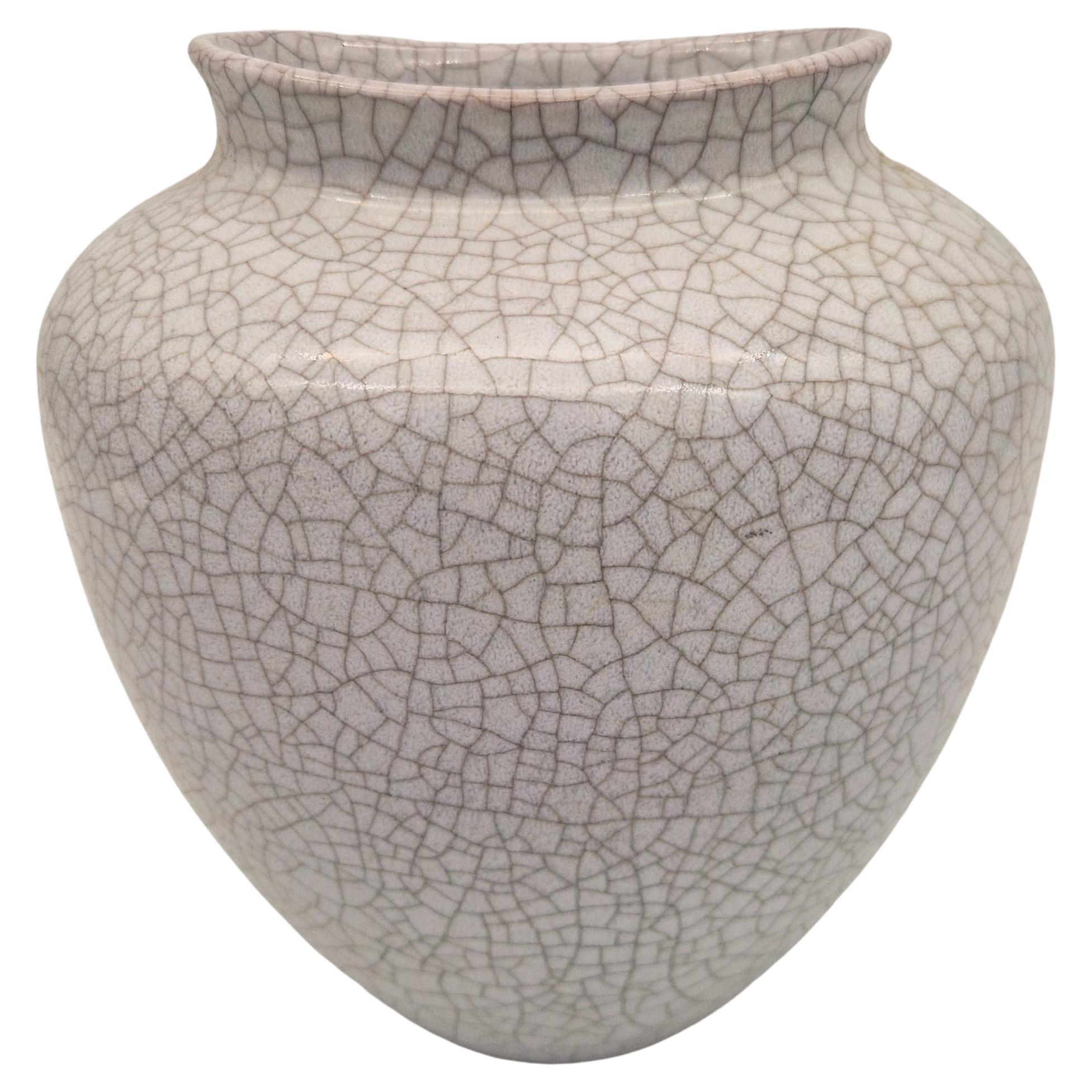 Mid Century ceramic vase from Karlsruher Majolika by F. Glatzle. 1956 For Sale
