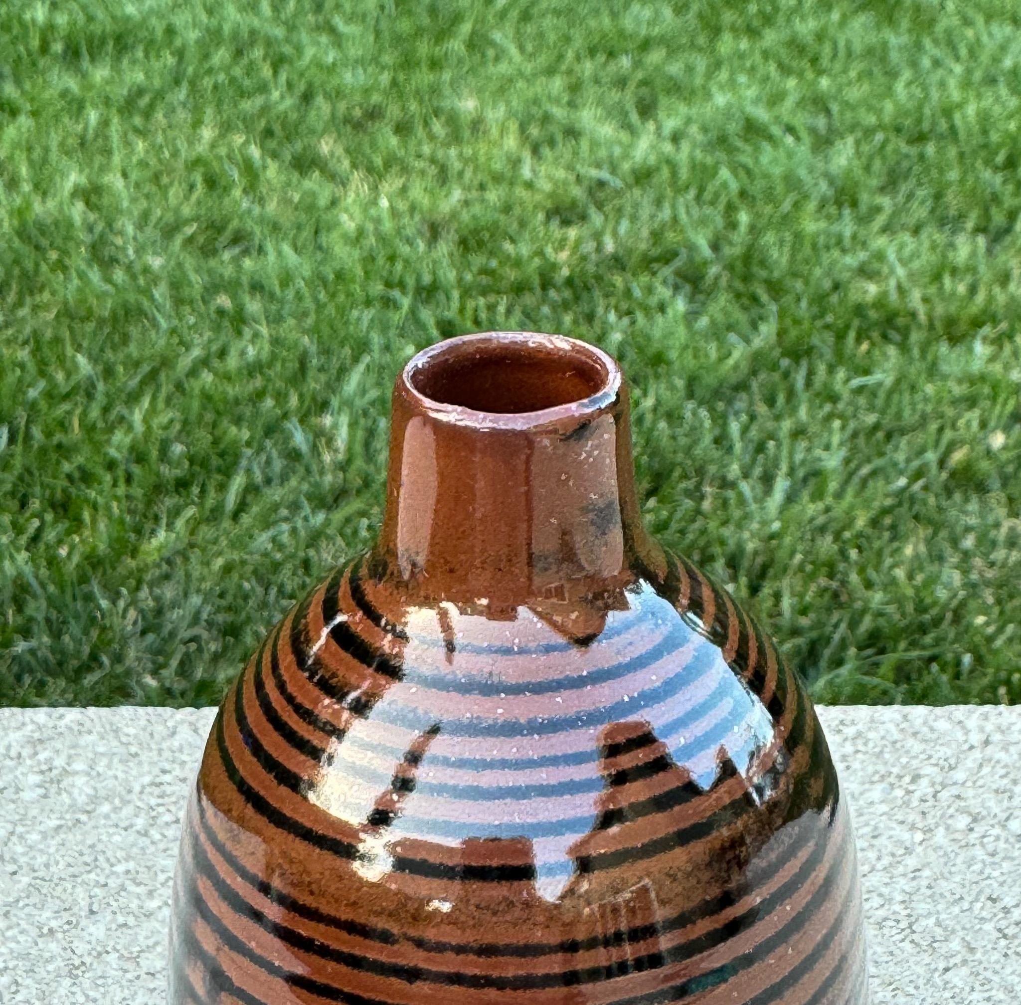 Glazed Mid Century Ceramic Vase, Japan, 1960's