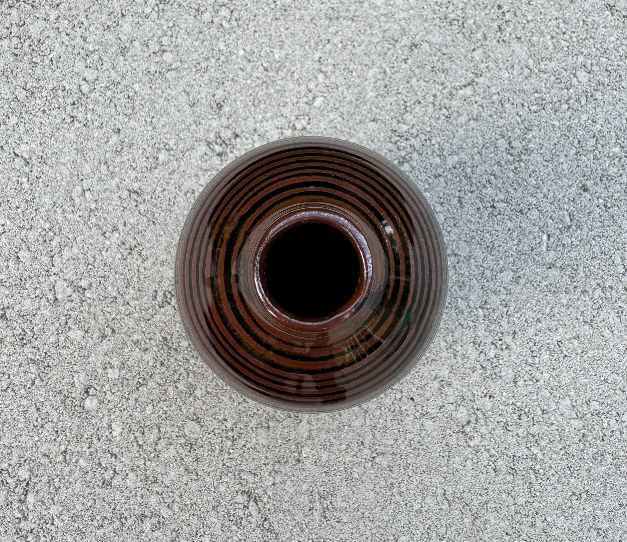 Mid Century Ceramic Vase, Japan, 1960's In Good Condition In San Juan Capistrano, CA