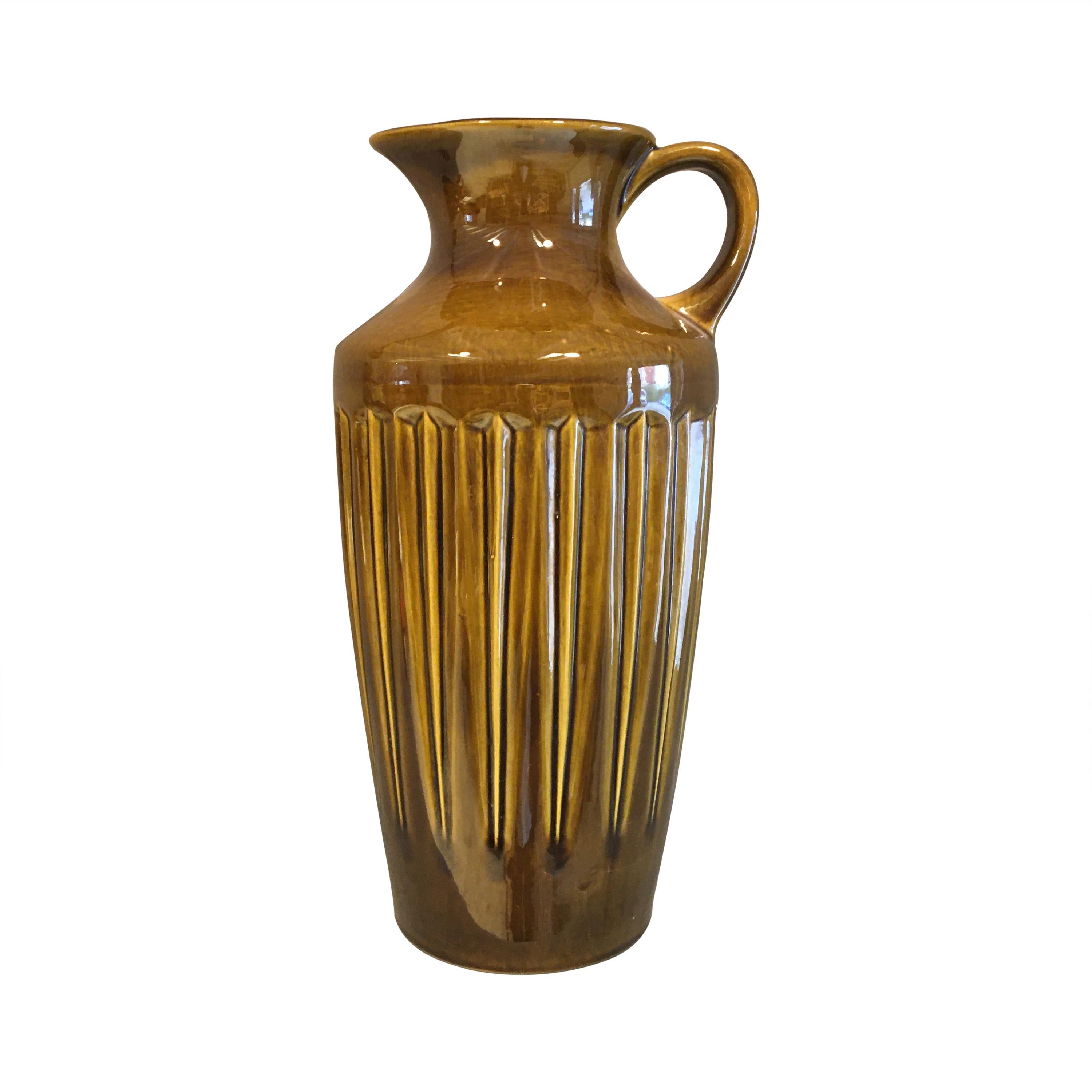 Midcentury Ceramic vase/ jug by Bay West Germany, 1960 For Sale