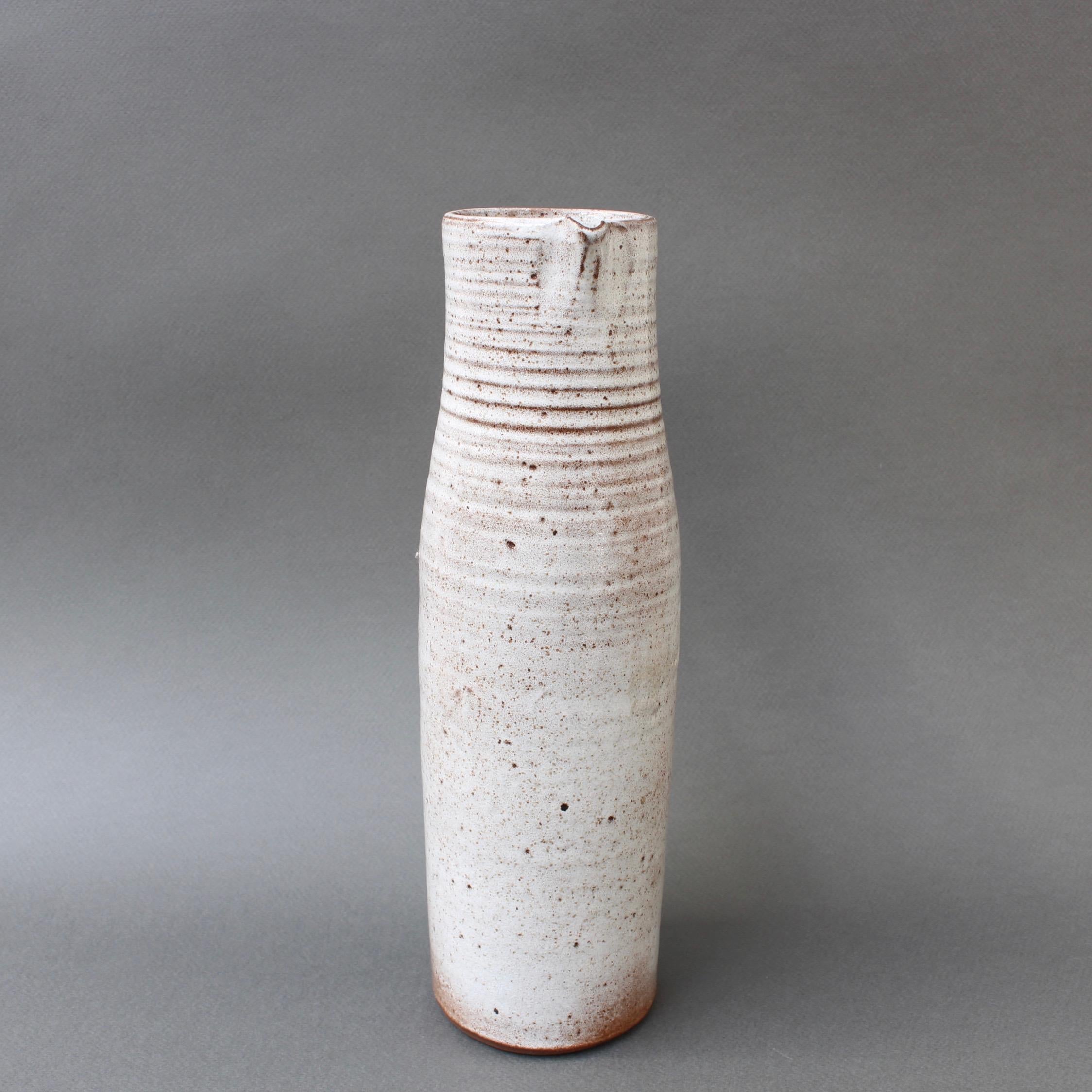 Glazed Midcentury Ceramic Vase / Jug by Jeanne & Norbert Pierlot, circa 1960s