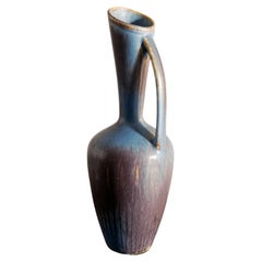 Keramikvase Krug aus der Mitte des Jahrhunderts von Gunnar Nylund für Rörstrand Schweden 1950er Jahre 