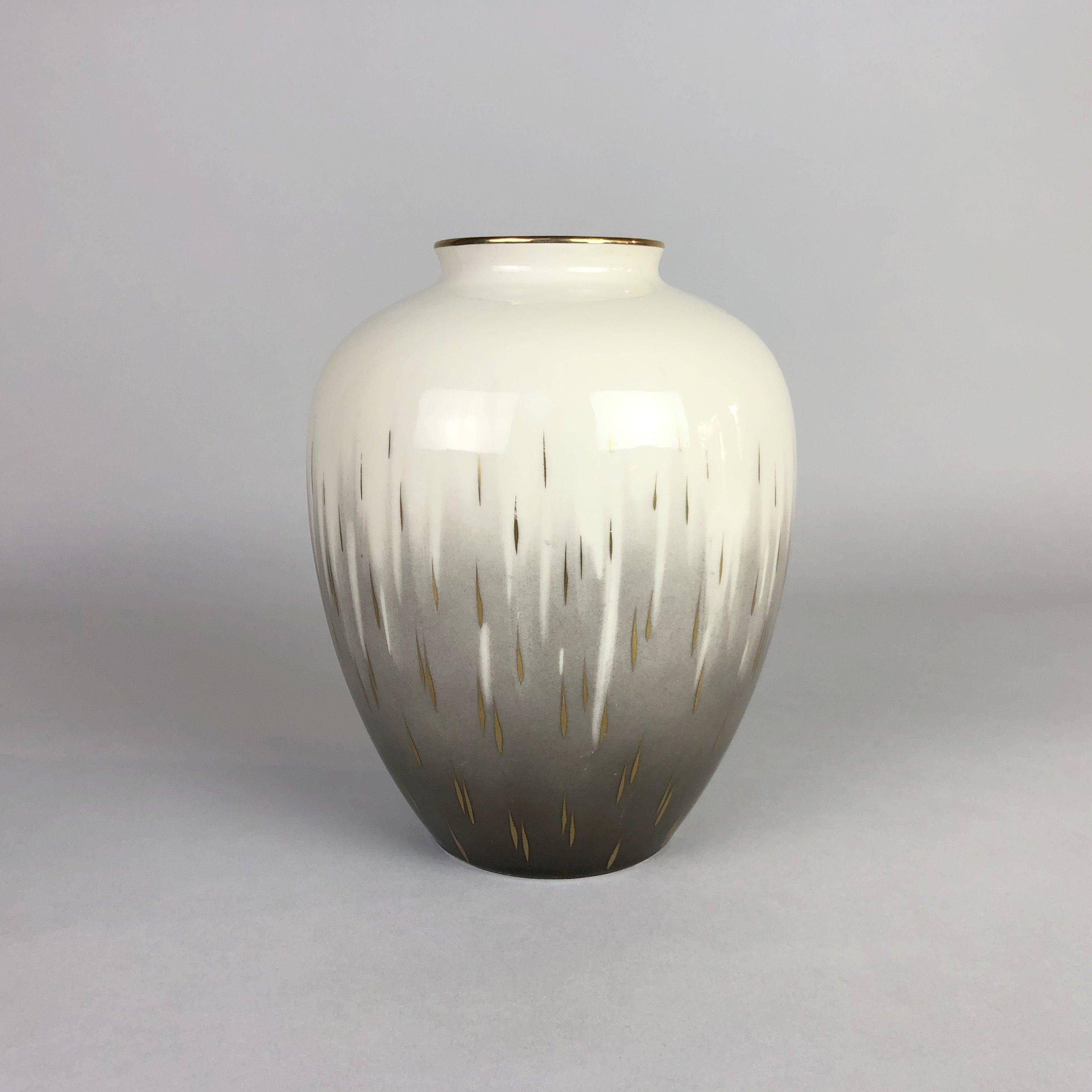 Glazed Mid-Century Ceramic Vase Veb Lichte, 1950's