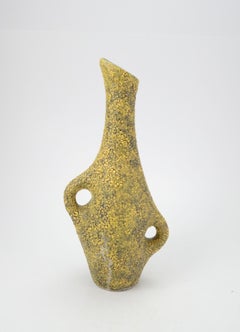 Midcentury Ceramic Table Vase with Cortina Cracked Glaze, 1960s