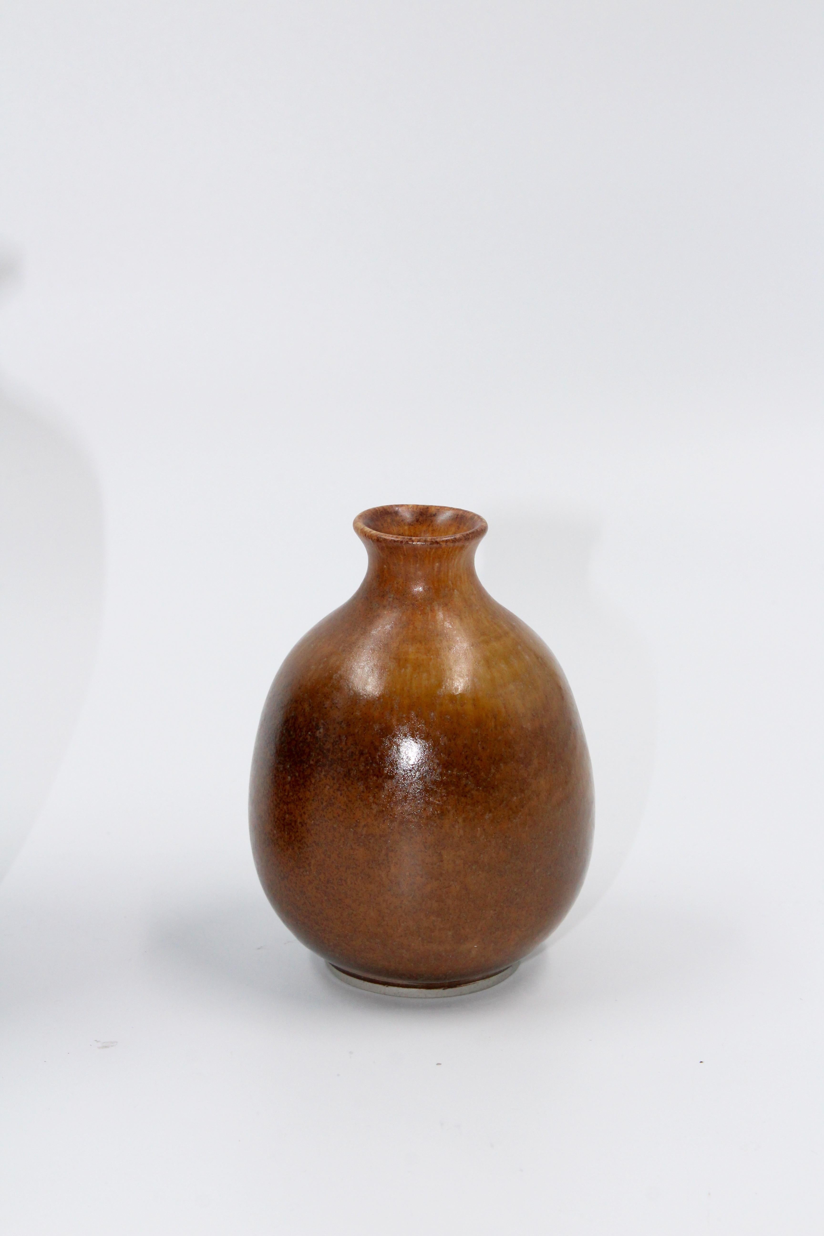 Swedish Midcentury Ceramic Vases by Egon Larsson, Höganäs Keramik, 1950s For Sale