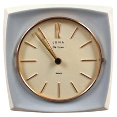 Midcentury Ceramic Wall Clock by Luna Midcentury Ceramic Wall Clock by Luna