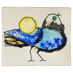 Vintage Midcentury Ceramic Wall Decor, Viktor Janáky, 1970s