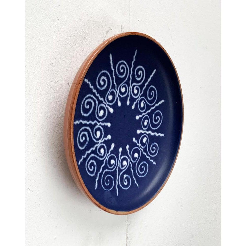Mid-Century Ceramic Wall Plaque Plate, 1960s For Sale 7