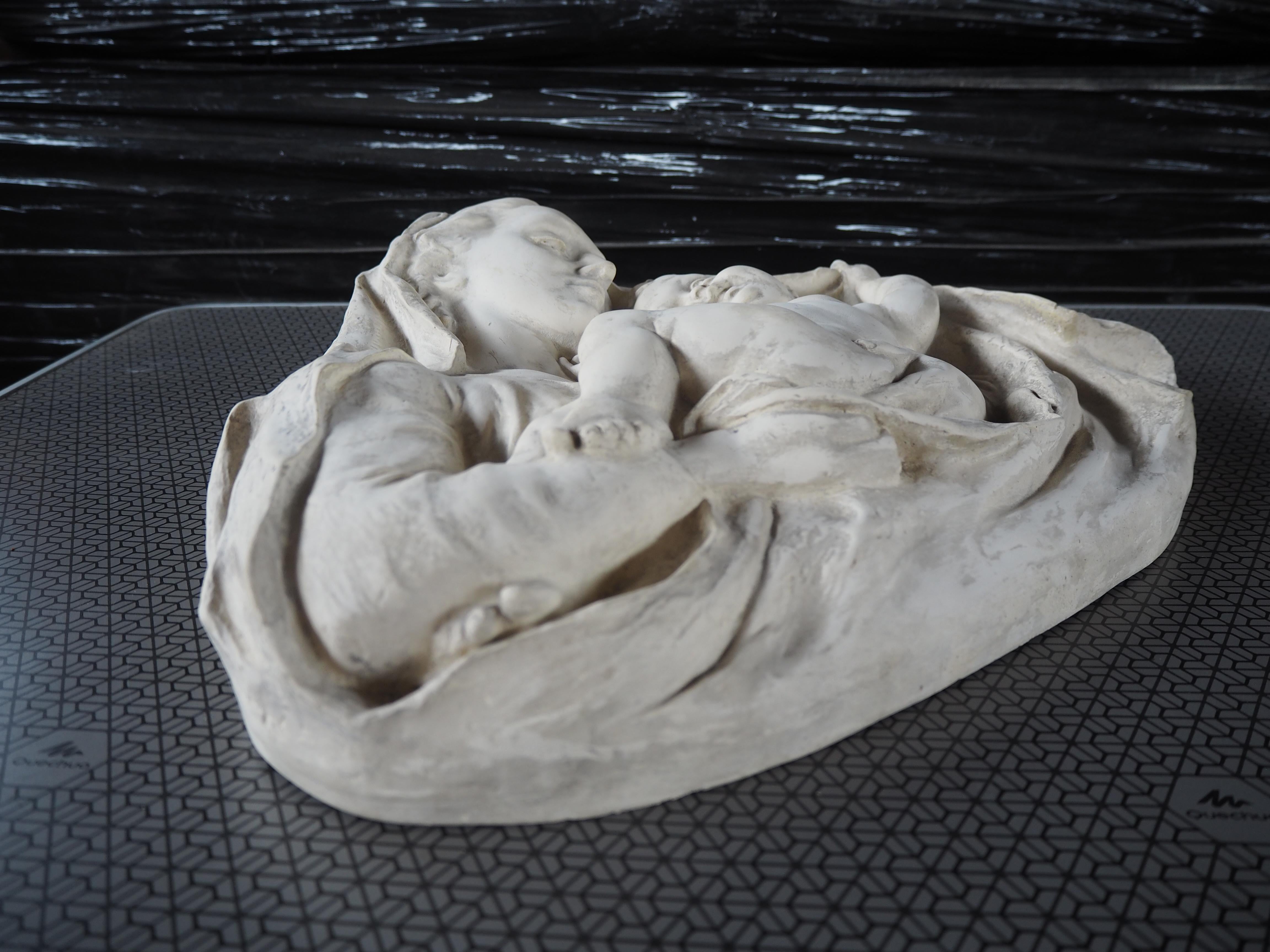 Mid-Century Ceramic Wall Relief, Europe For Sale 4