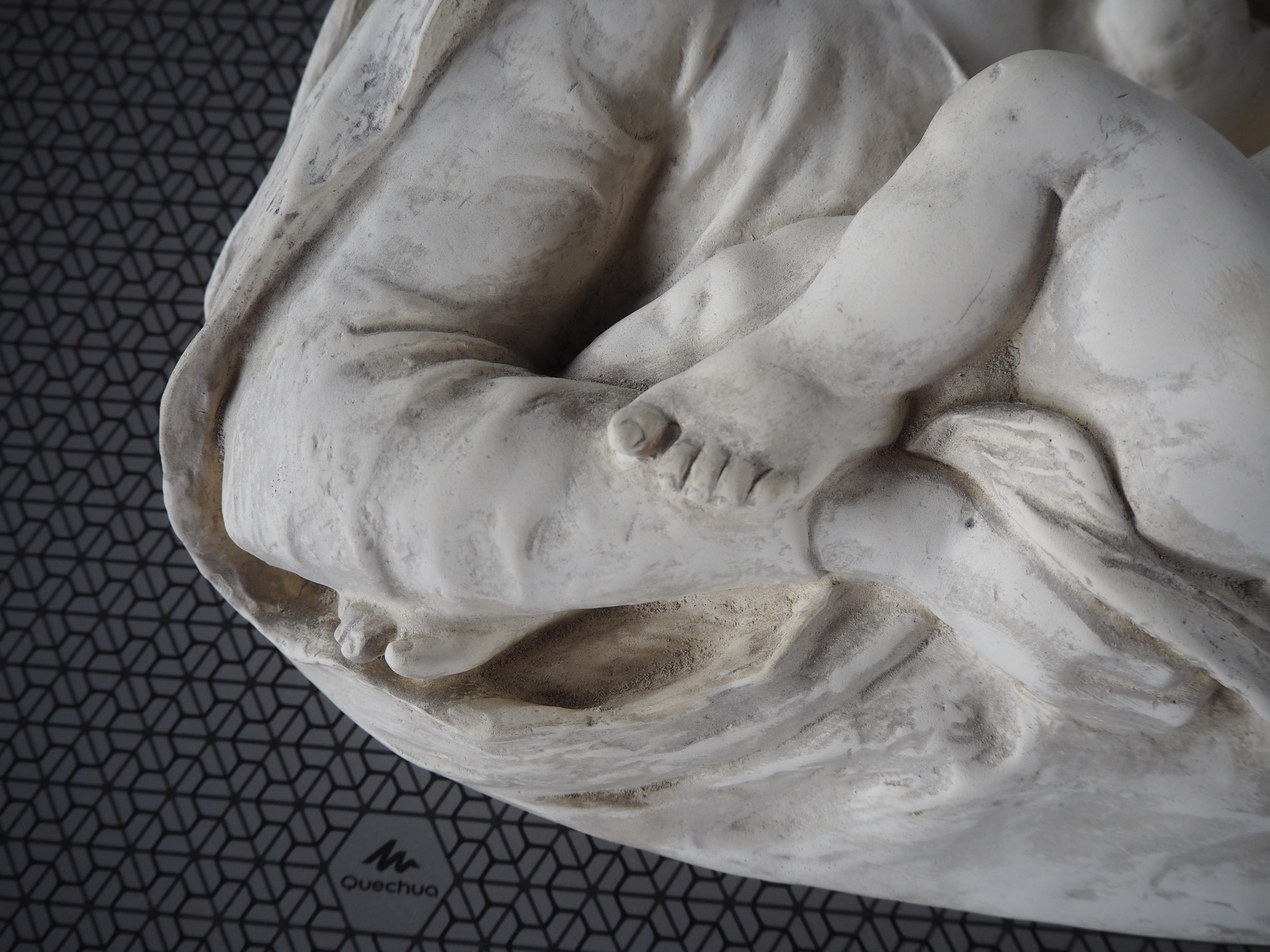 Mid-Century Ceramic Wall Relief, Europe In Fair Condition For Sale In Praha, CZ