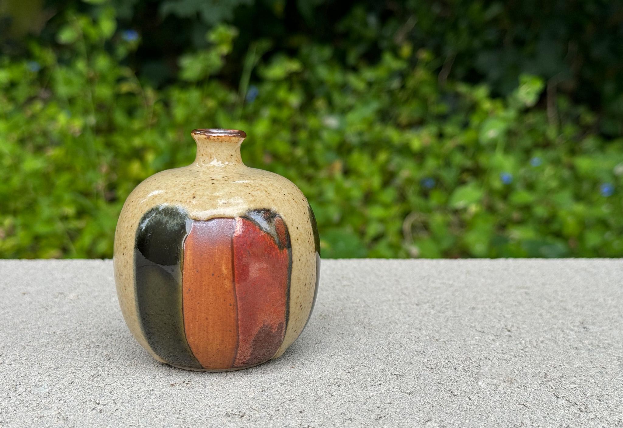 Glazed Mid Century Ceramic Weed Pot, Japan, c.1960