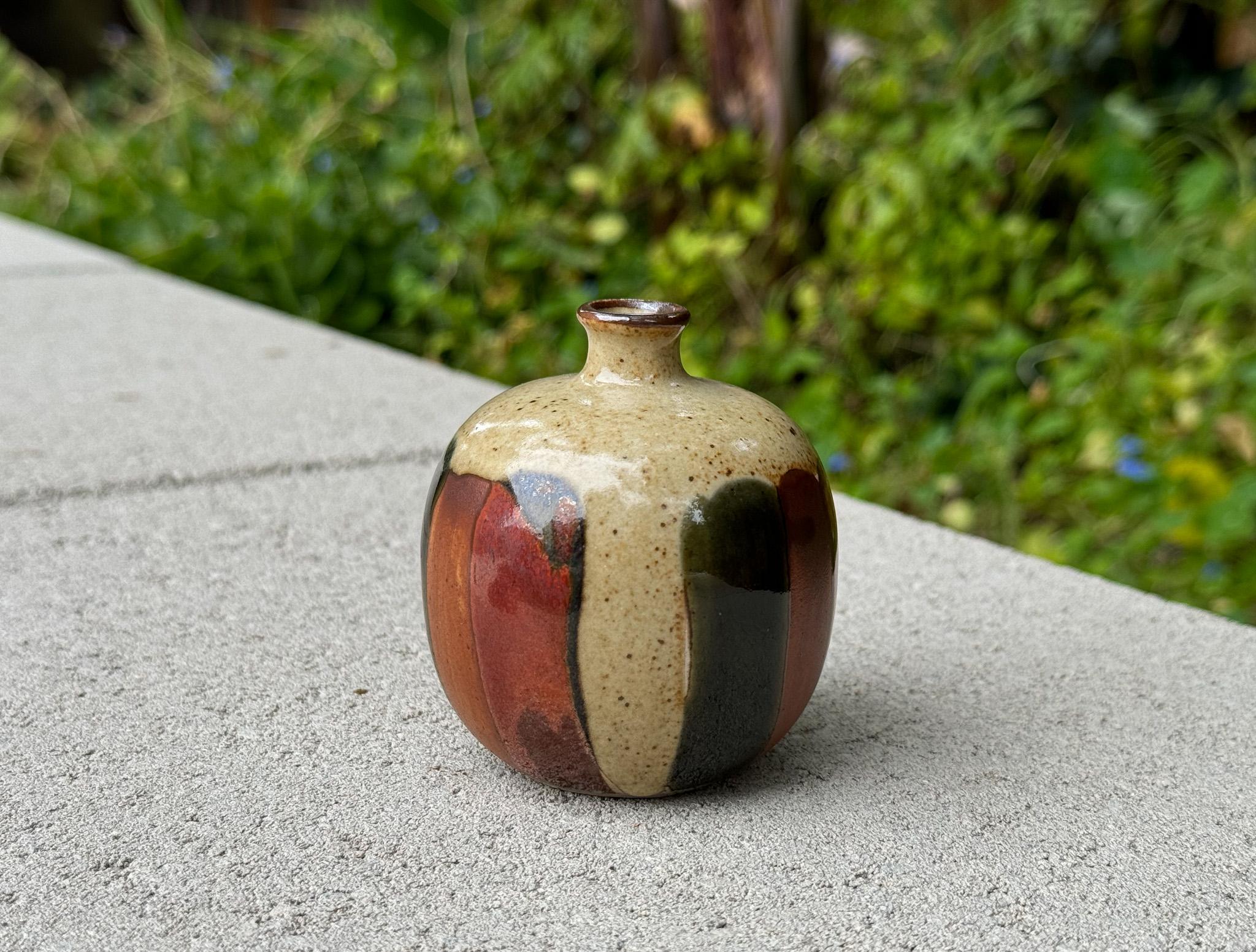 Mid Century Ceramic Weed Pot, Japan, c.1960 In Good Condition In San Juan Capistrano, CA