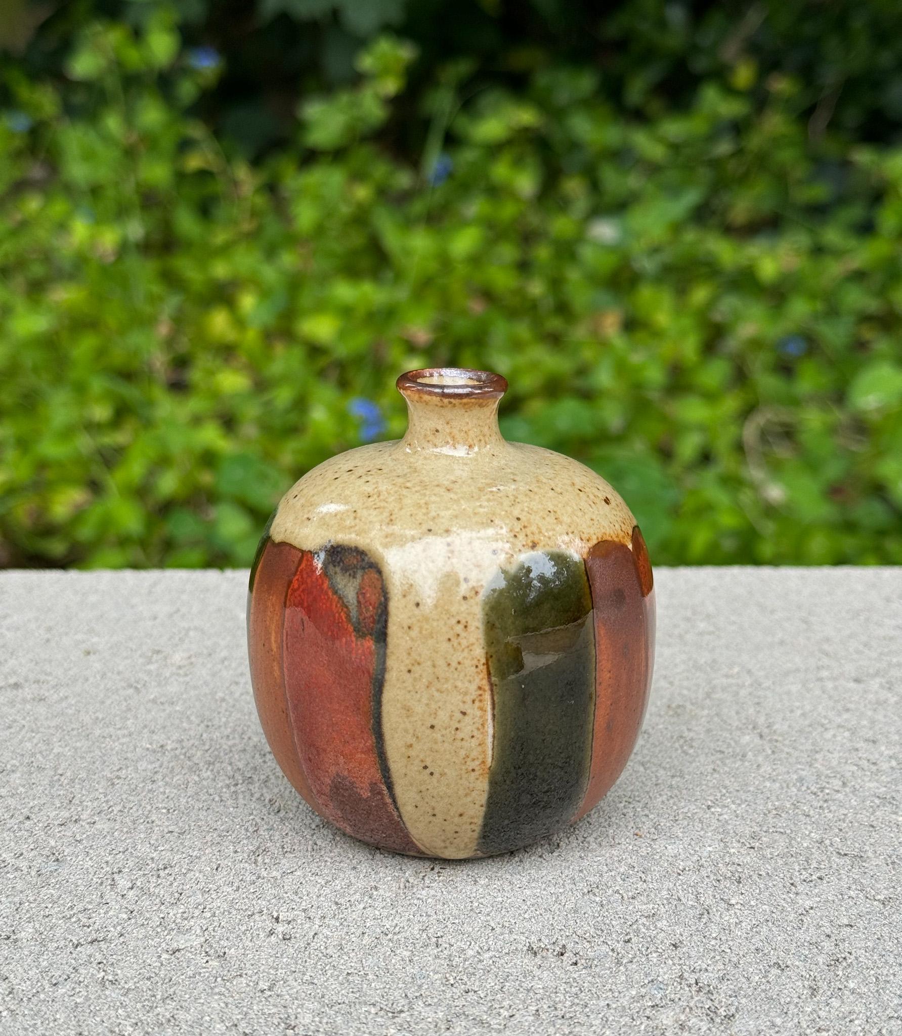 Stoneware Mid Century Ceramic Weed Pot, Japan, c.1960