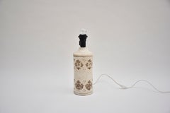 Mid-century ceramic white table lamp by Bitossi, 1960