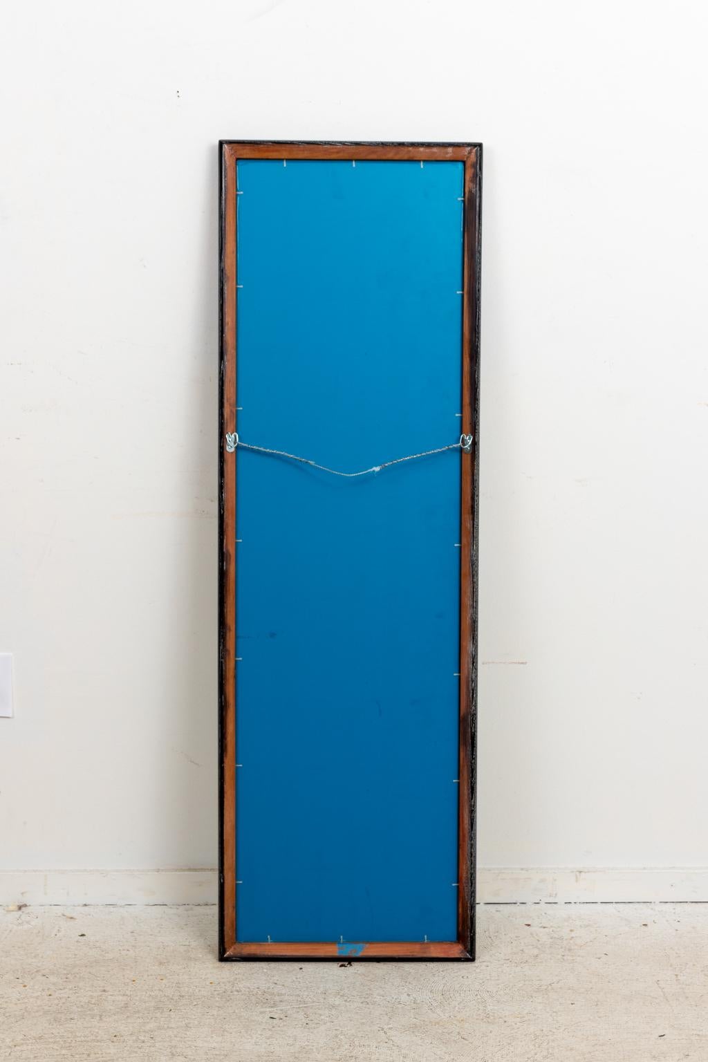 American Mid-Century Cerused Framed Wall Mirror For Sale