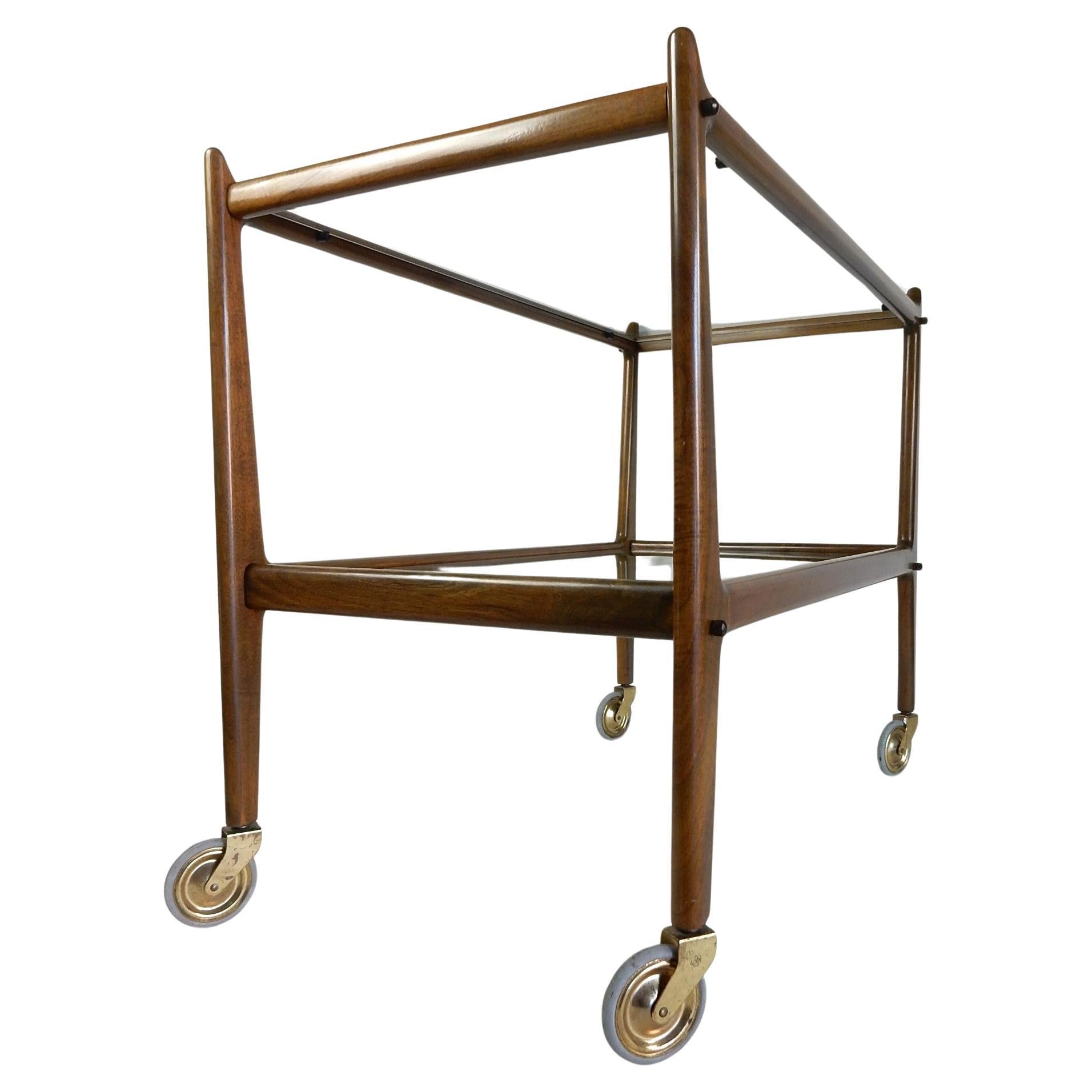 20th Century Mid-Century Cesare Lacca design Bar Cart Trolley, Italy For Sale