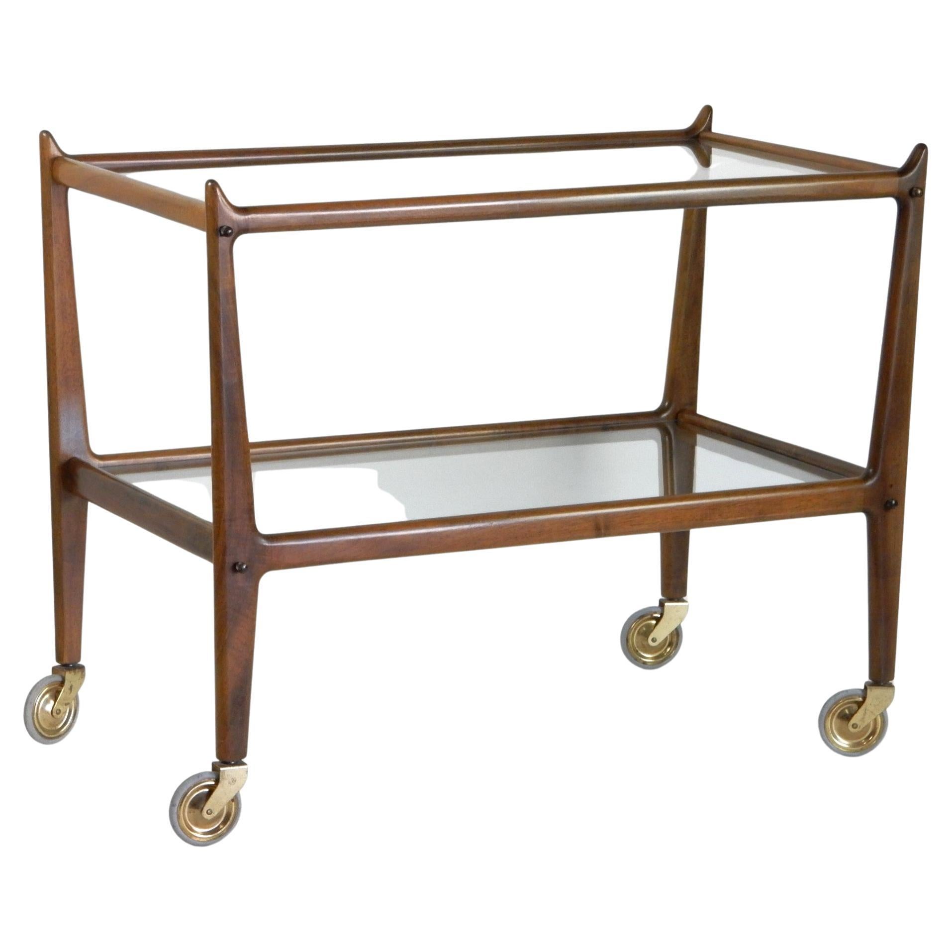Mid-Century Cesare Lacca design Bar Cart Trolley, Italy 2