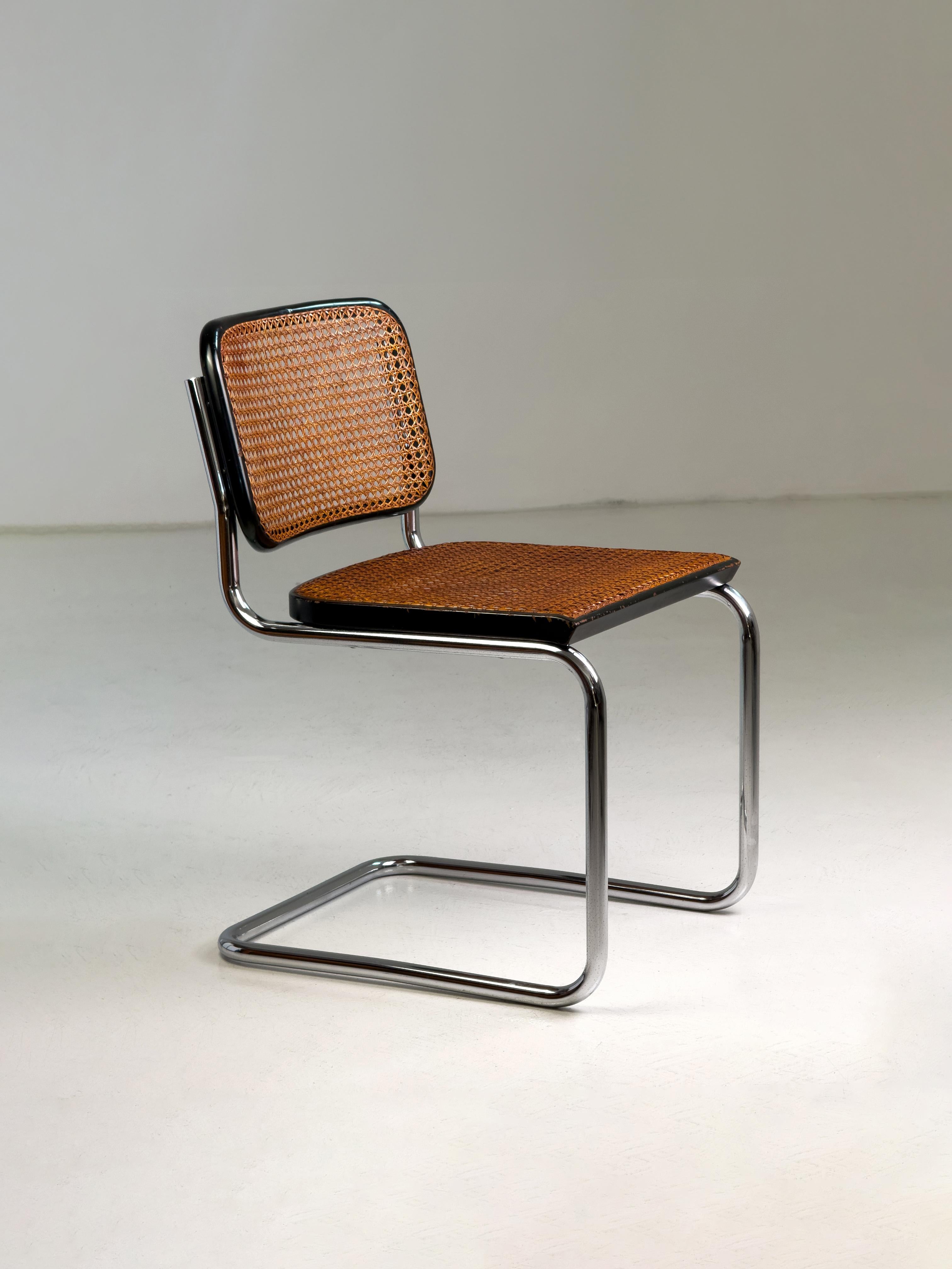 Cesca Stuhl aus der Mitte des Jahrhunderts, entworfen von Marcel Breuer für Gavina, Italien, 1960er Jahre im Angebot 6