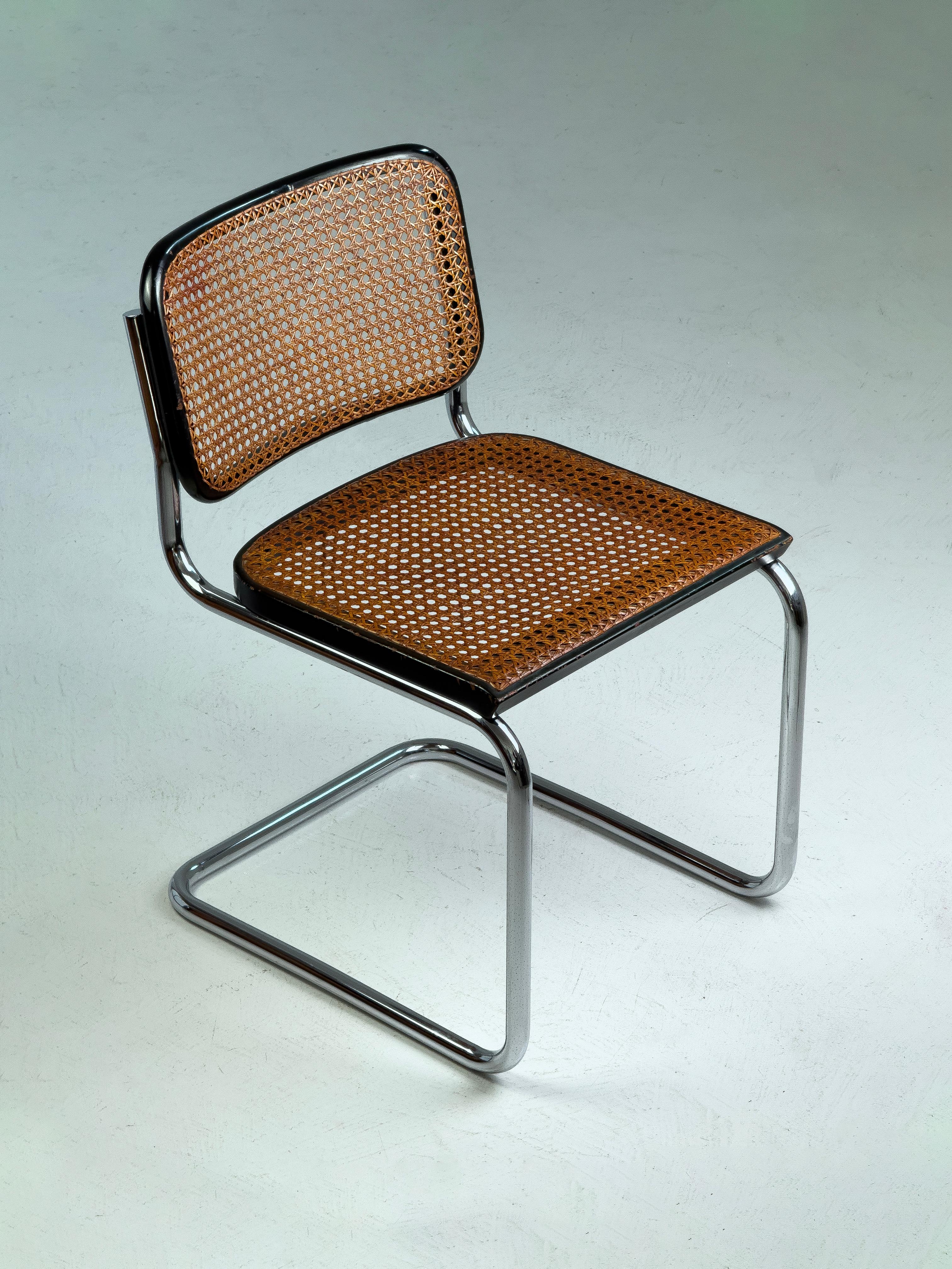 Cesca Stuhl aus der Mitte des Jahrhunderts, entworfen von Marcel Breuer für Gavina, Italien, 1960er Jahre im Angebot 7