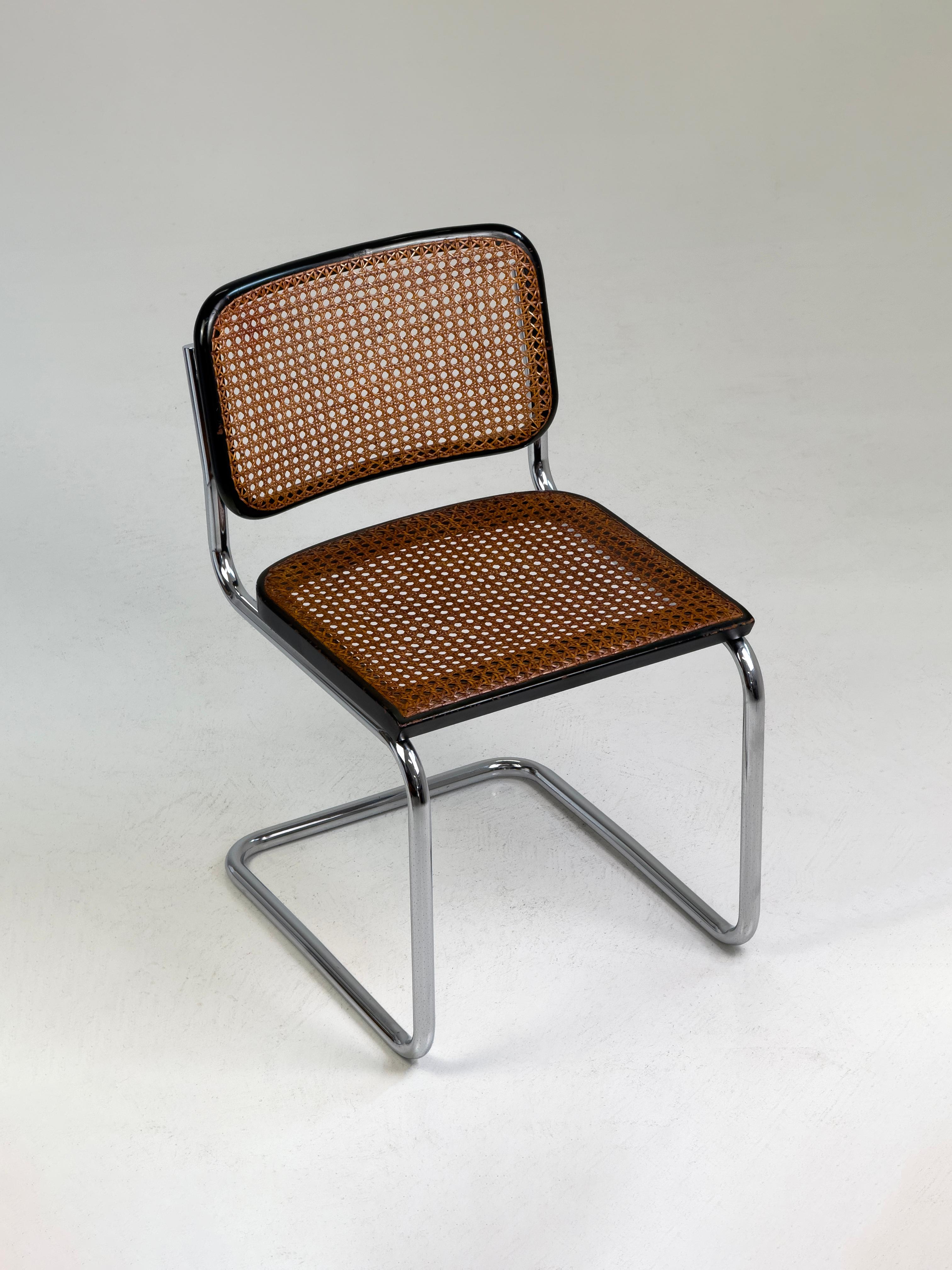 Cesca Stuhl aus der Mitte des Jahrhunderts, entworfen von Marcel Breuer für Gavina, Italien, 1960er Jahre

Dieser elegante Cesca-Stuhl, der von Marcel Breuer entworfen und von Gavina in den 1960er Jahren hergestellt wurde, ist ein schönes Beispiel