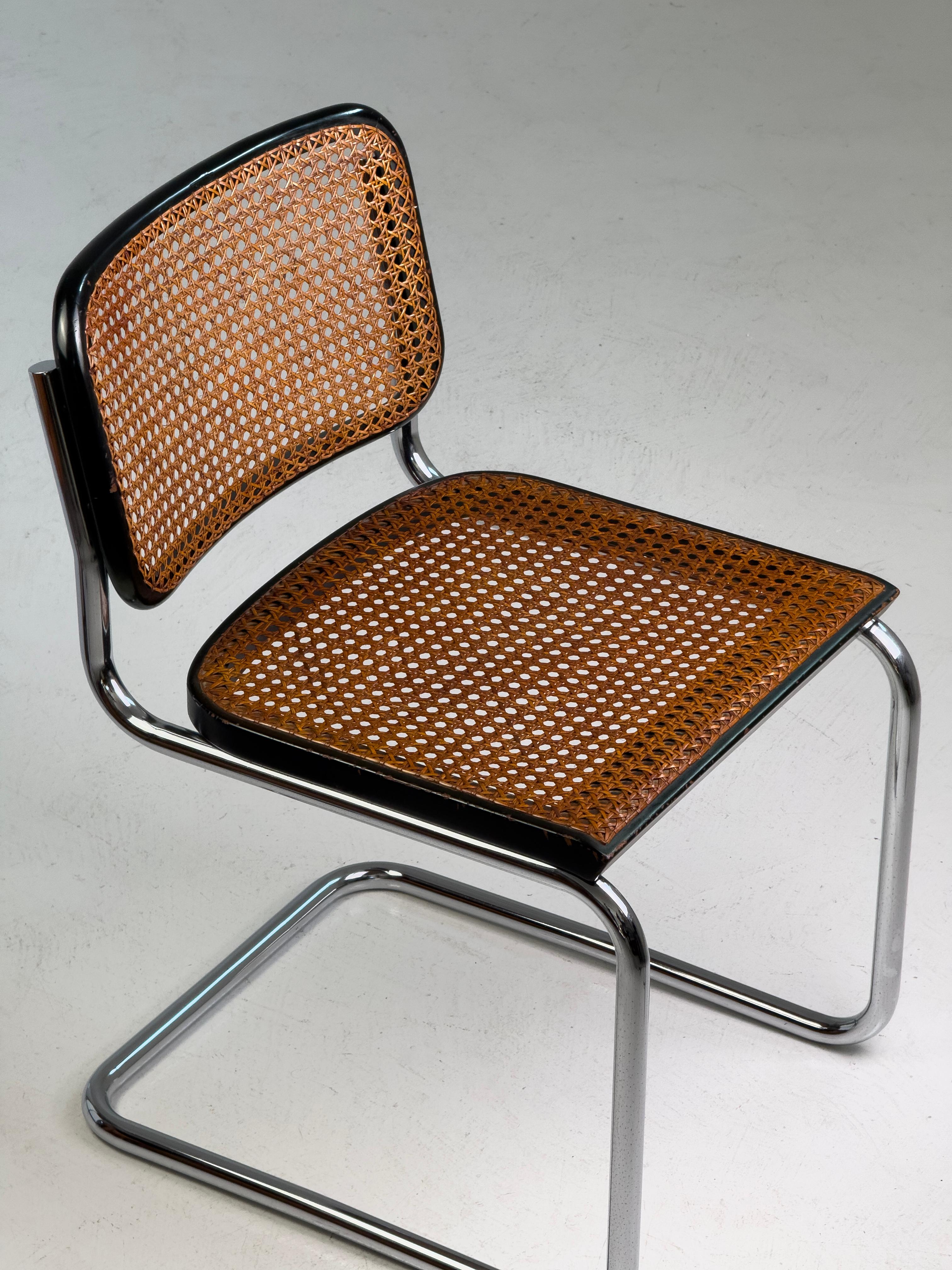 Cesca Stuhl aus der Mitte des Jahrhunderts, entworfen von Marcel Breuer für Gavina, Italien, 1960er Jahre (Moderne der Mitte des Jahrhunderts) im Angebot