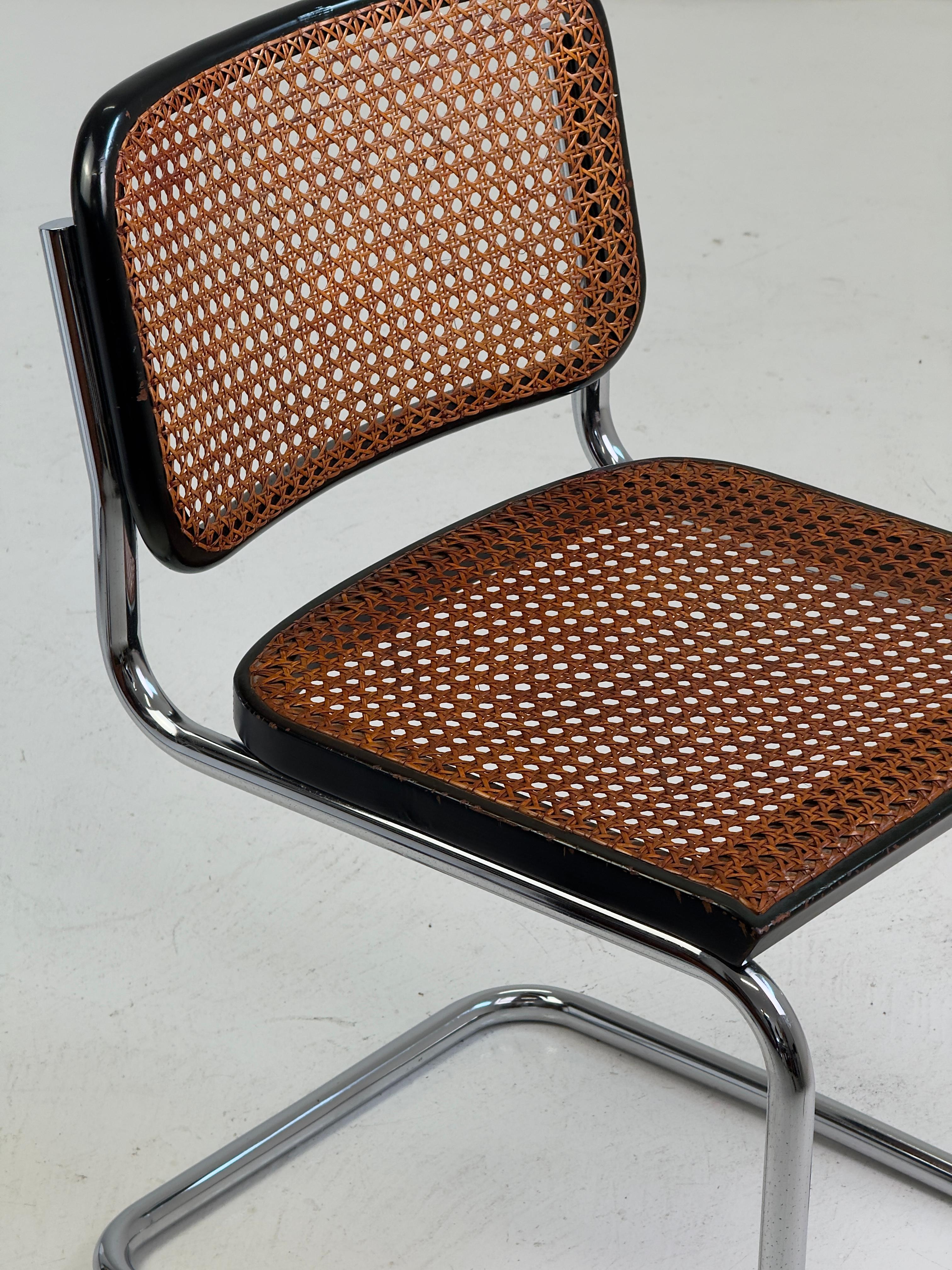 Cesca Stuhl aus der Mitte des Jahrhunderts, entworfen von Marcel Breuer für Gavina, Italien, 1960er Jahre im Zustand „Gut“ im Angebot in Milano, IT