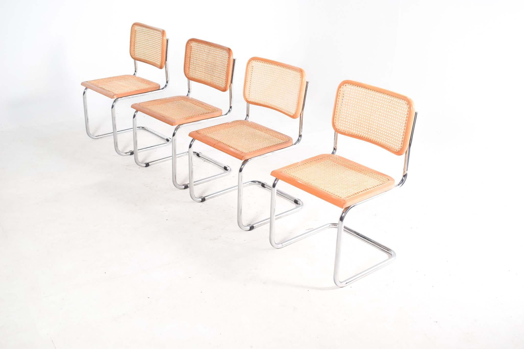 Mid-Century Modern Mid-Century Cesca Dining Chairs by Marcel Breuer for Knoll