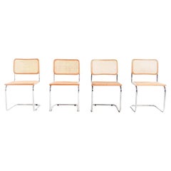Mid-Century Cesca Dining Chairs by Marcel Breuer for Knoll