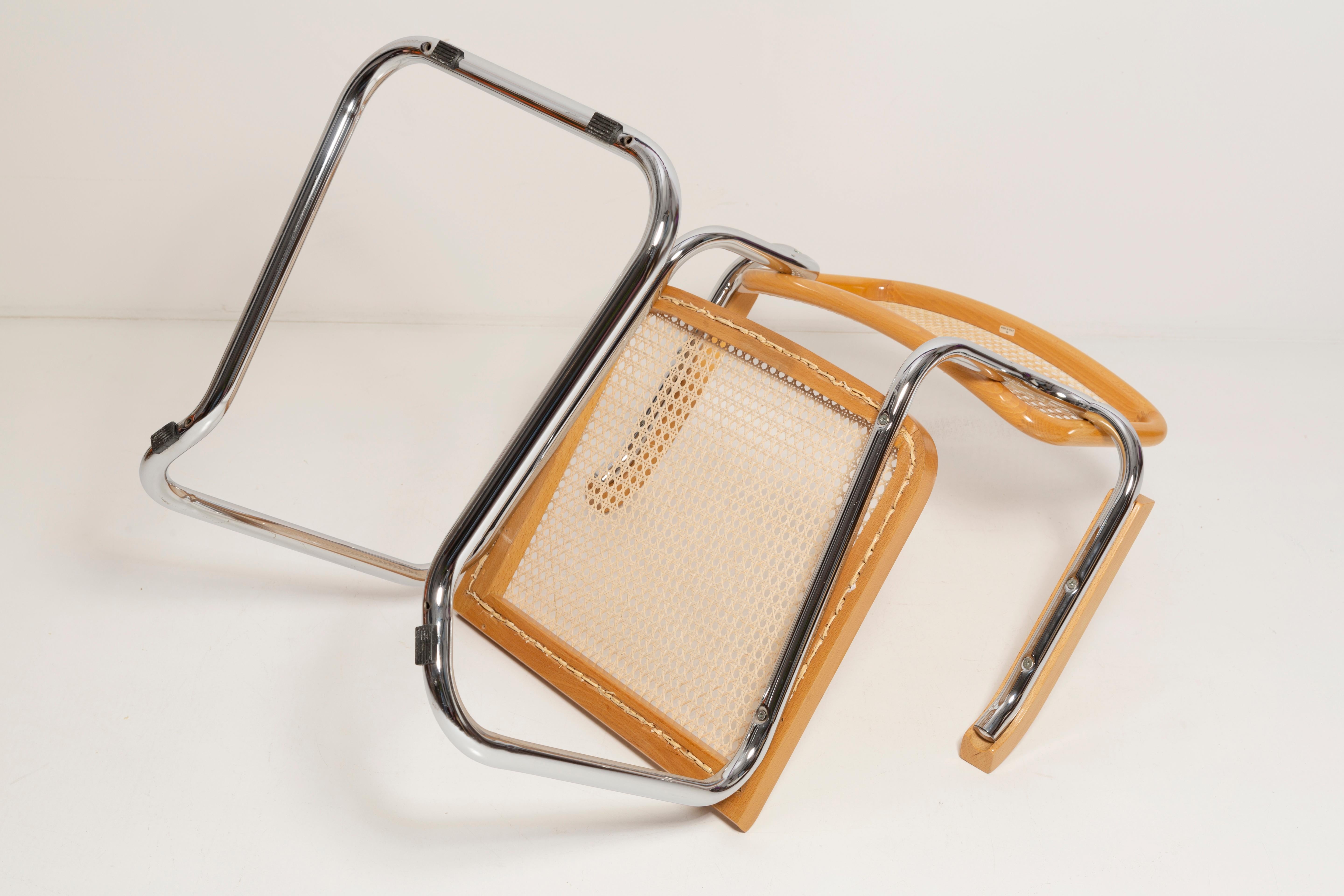 Midcentury Cesca Rattan Chair, Marcel Breuer, Italy, 1960s For Sale 1