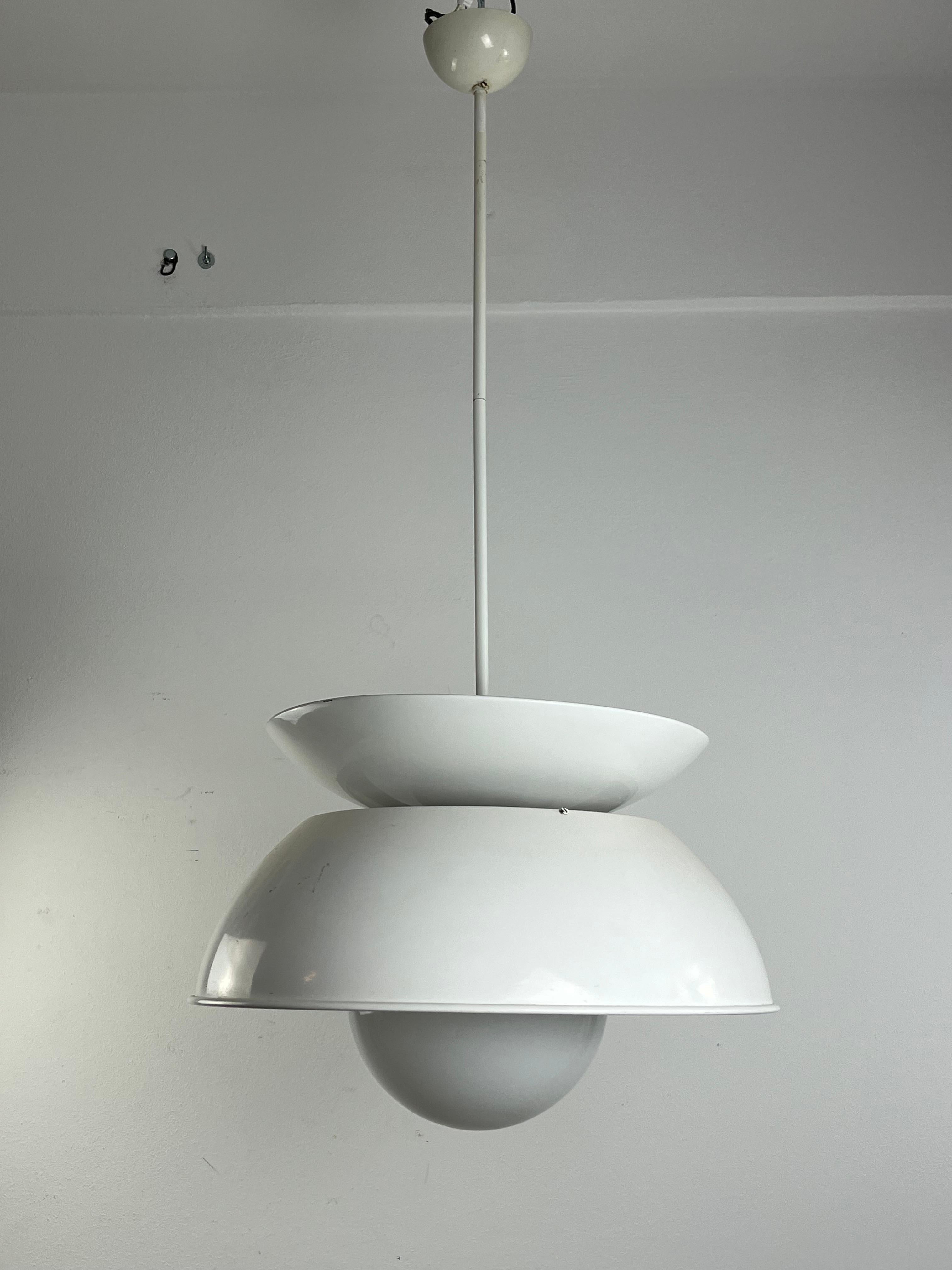 Metal Mid-Century Cetra Model Chandelier Attributed To Vico Magistretti for Artemide For Sale