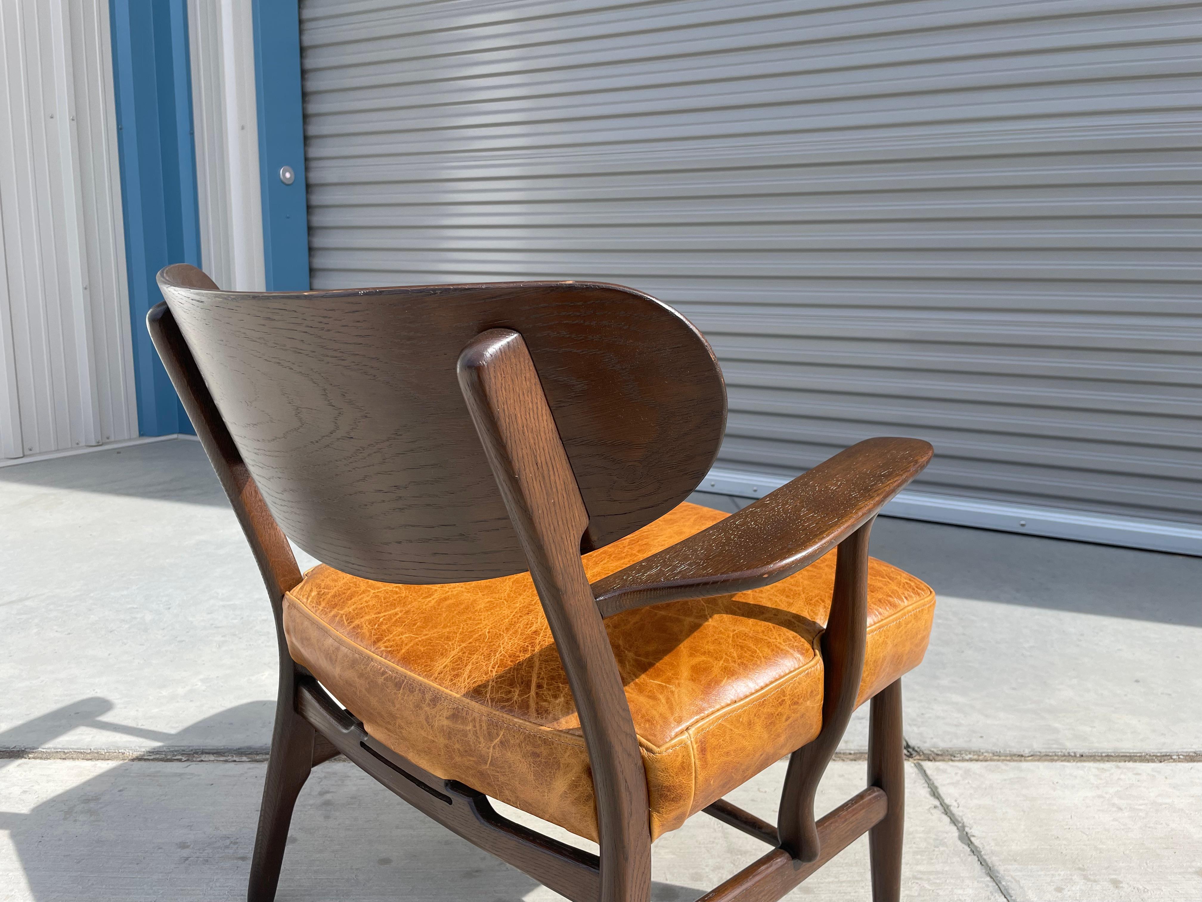 Midcentury Ch-22 Lounge Chair by Hans Wegner for Carl Hansen For Sale 4