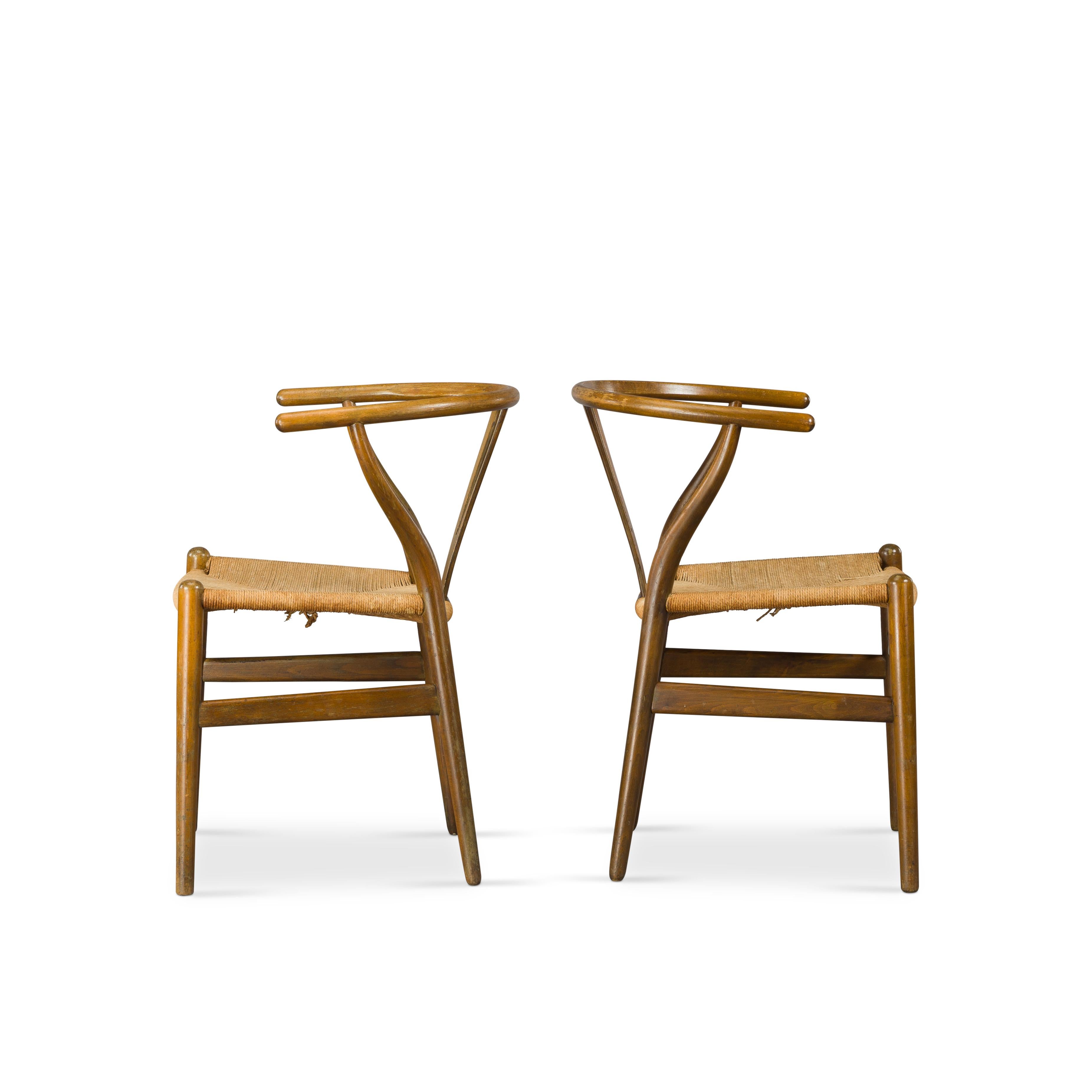 Danish Midcentury CH24 Wishbone Chairs by Hans J. Wegner for Carl Hansen & Søn Made in