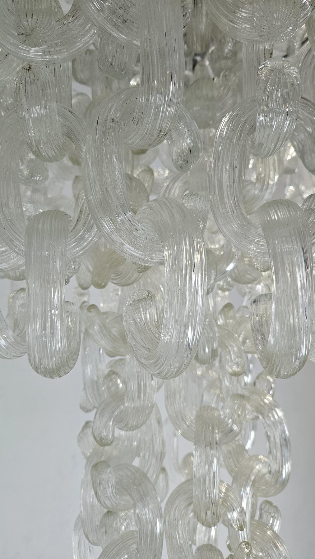 Mid-Century moderno Lampadario di Murano di metà secolo 