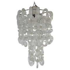 Vintage Mid-Century "Chain" Murano Chandelier by Carlo Nason