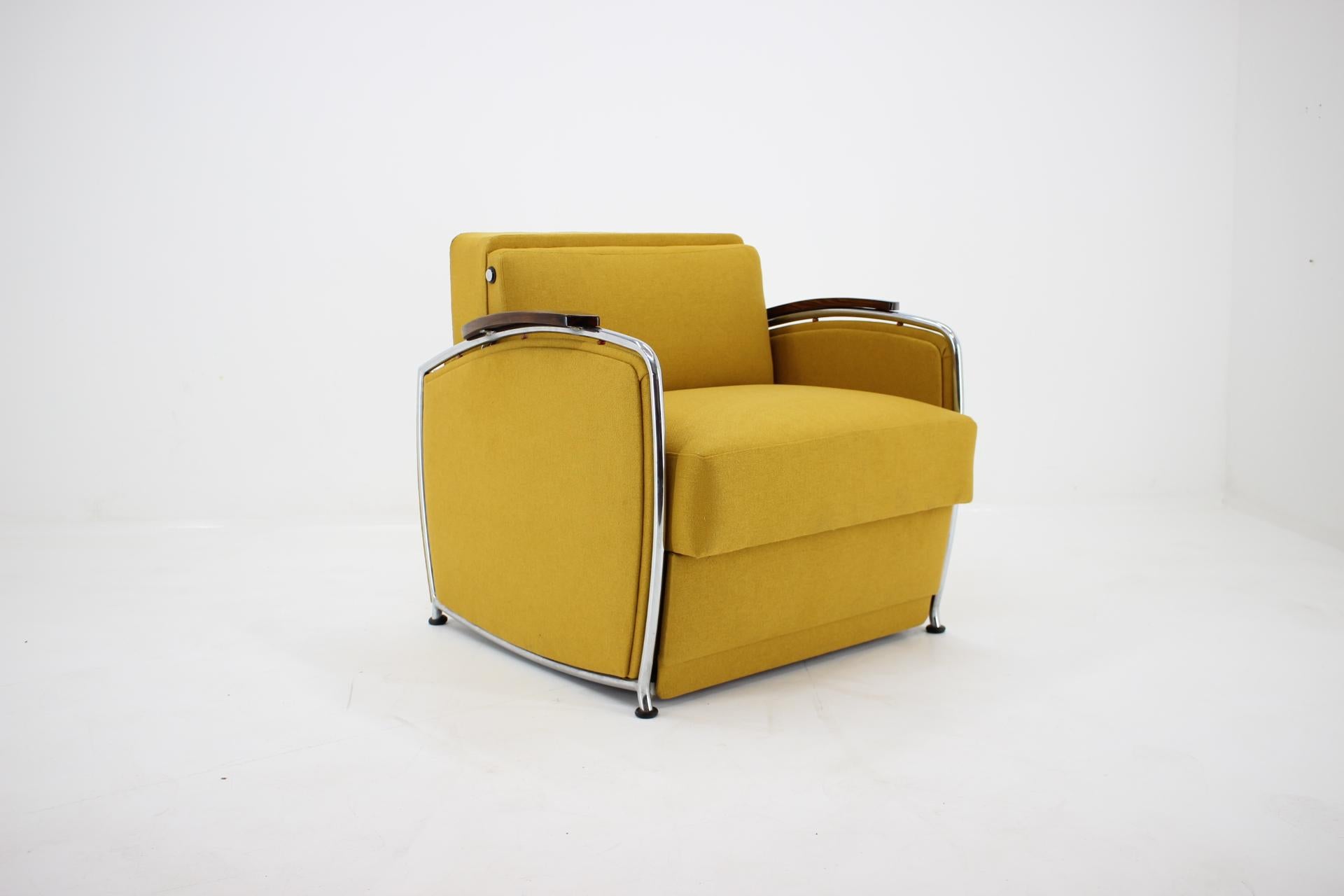 Midcentury Chair/Bed, Czechoslovakia 3