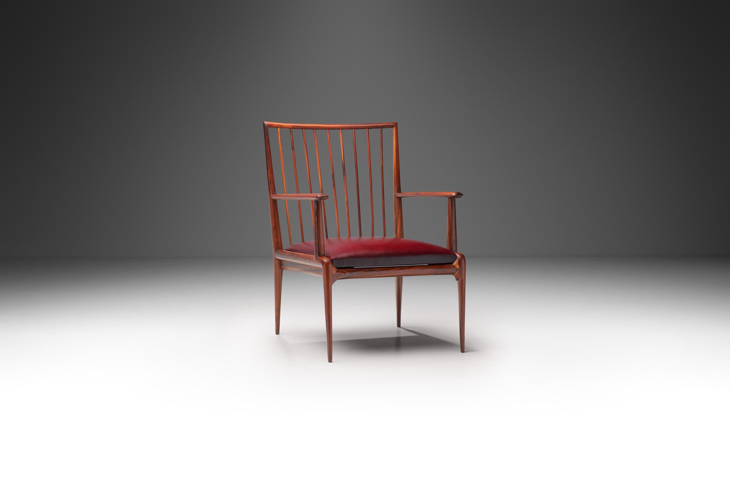Mid-Century Modern Mid-Century Chair by Branco & Preto (attr.), Brazil 1950s For Sale