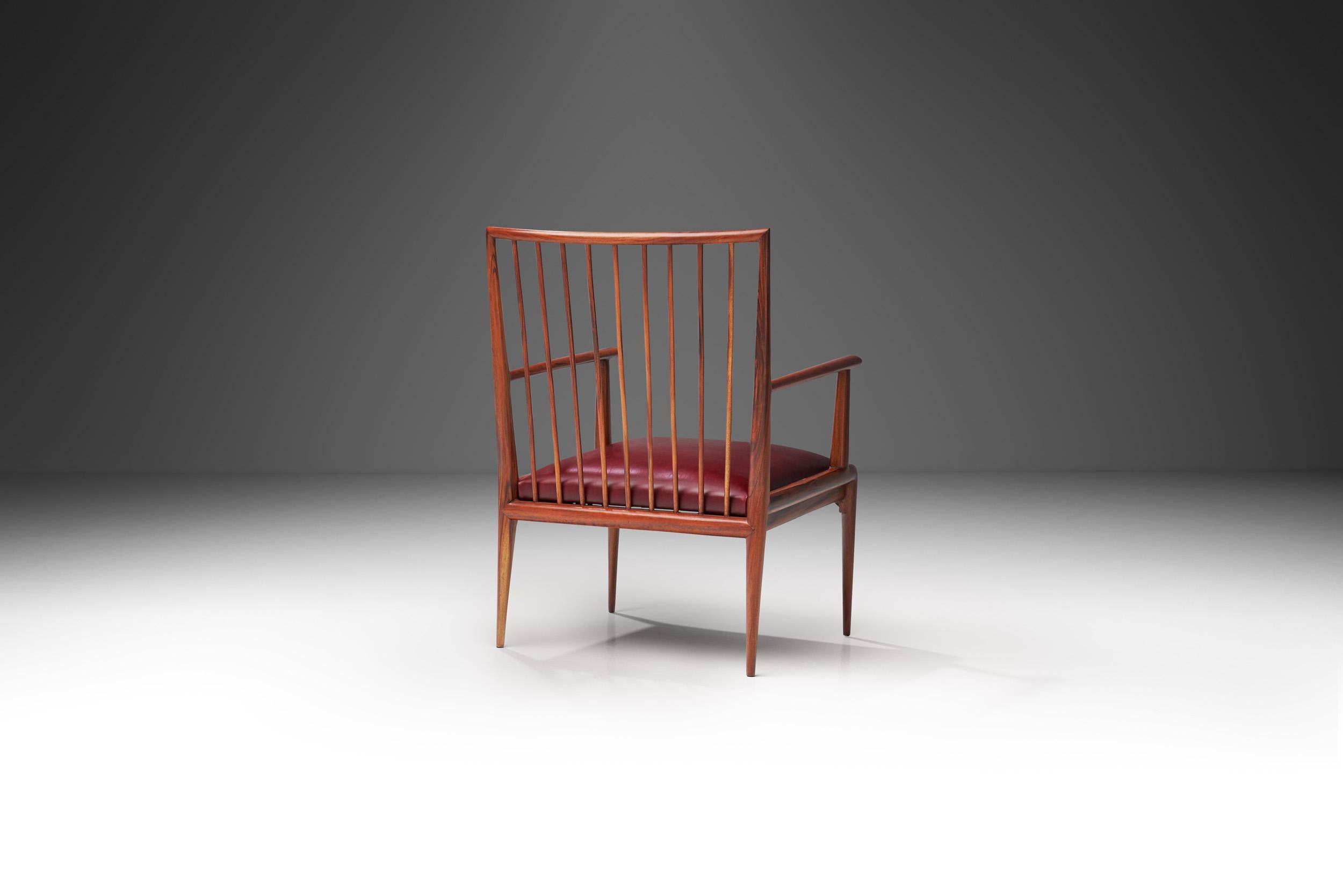 Brazilian Mid-Century Chair by Branco & Preto (attr.), Brazil 1950s For Sale