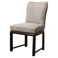 Mid-Century Chair in Ebonized Walnut Base with Holly Hunt Fabric